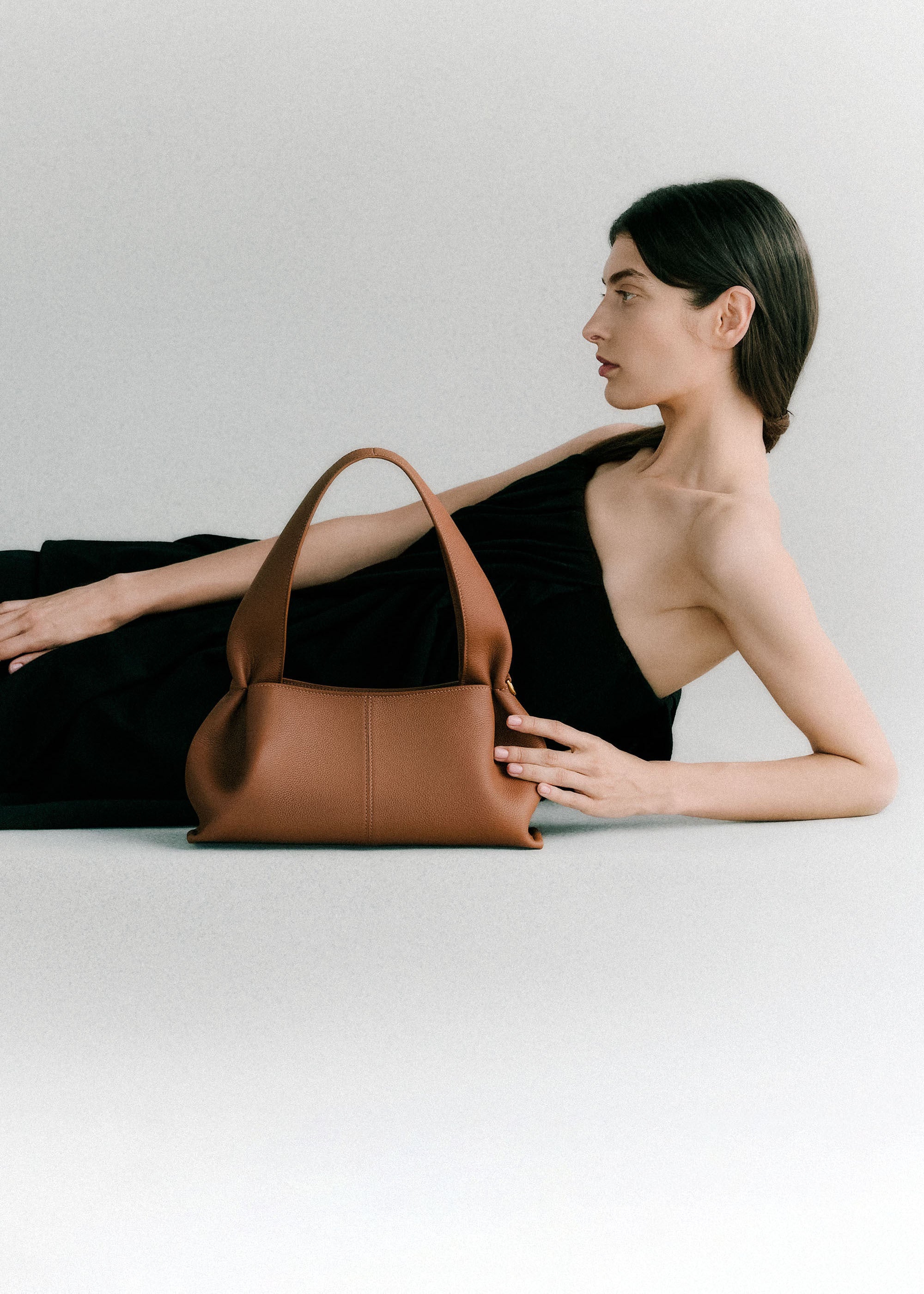 Polène | Bag - Numéro Neuf East-West - Textured Camel – Polène US
