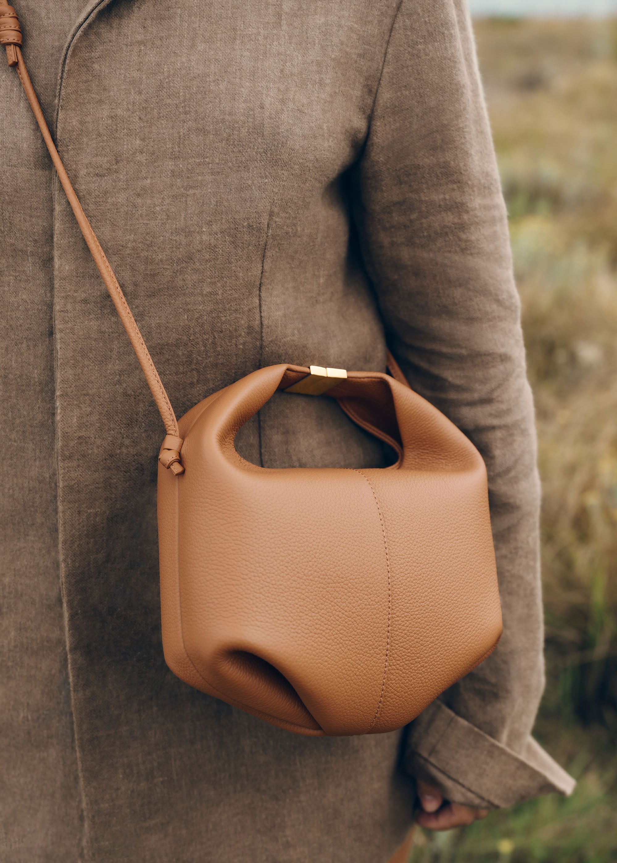 Polène | Bag - Béri - Textured Camel – Polène US