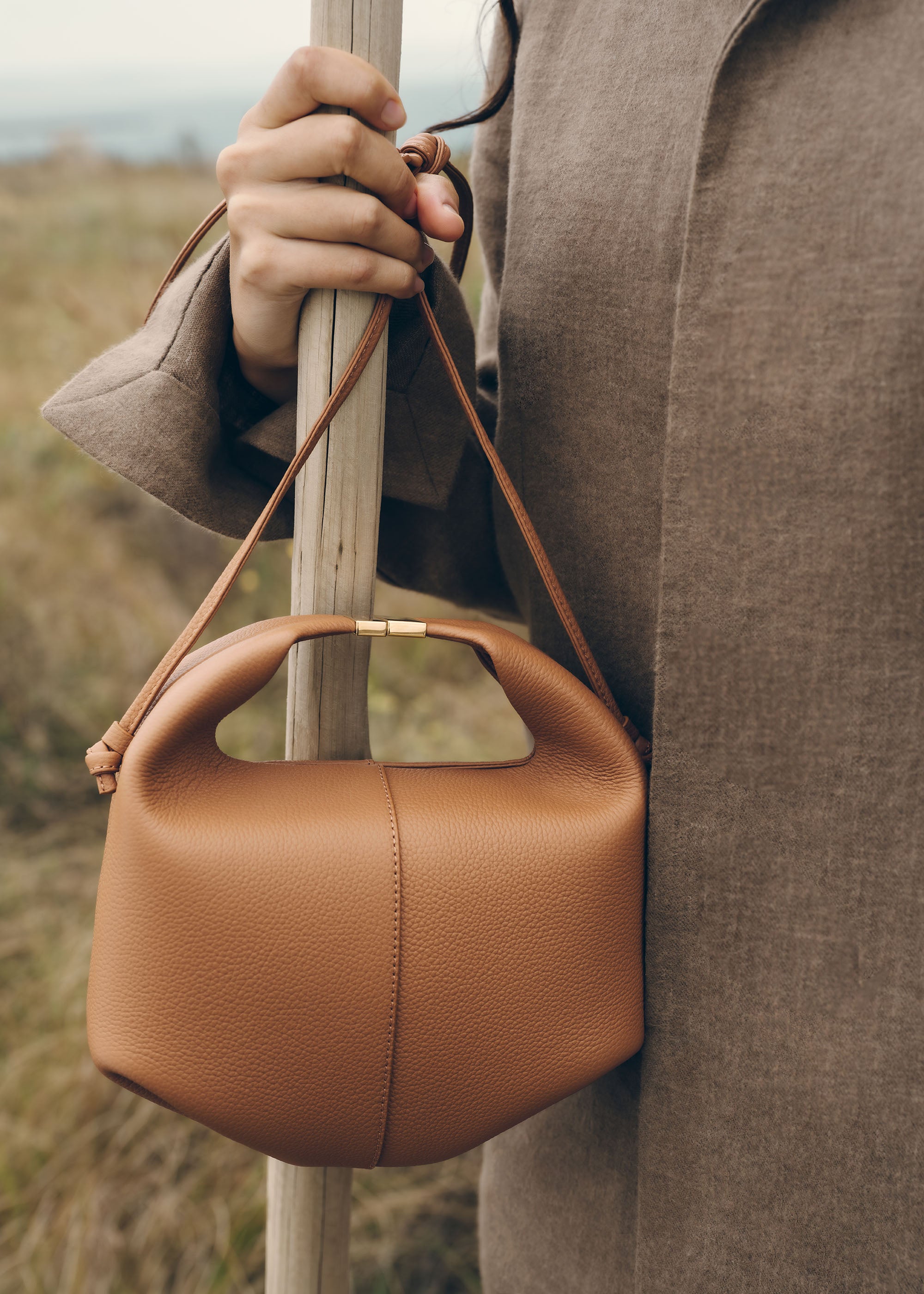 Polène | Bag - Béri - Textured Camel – Polène US