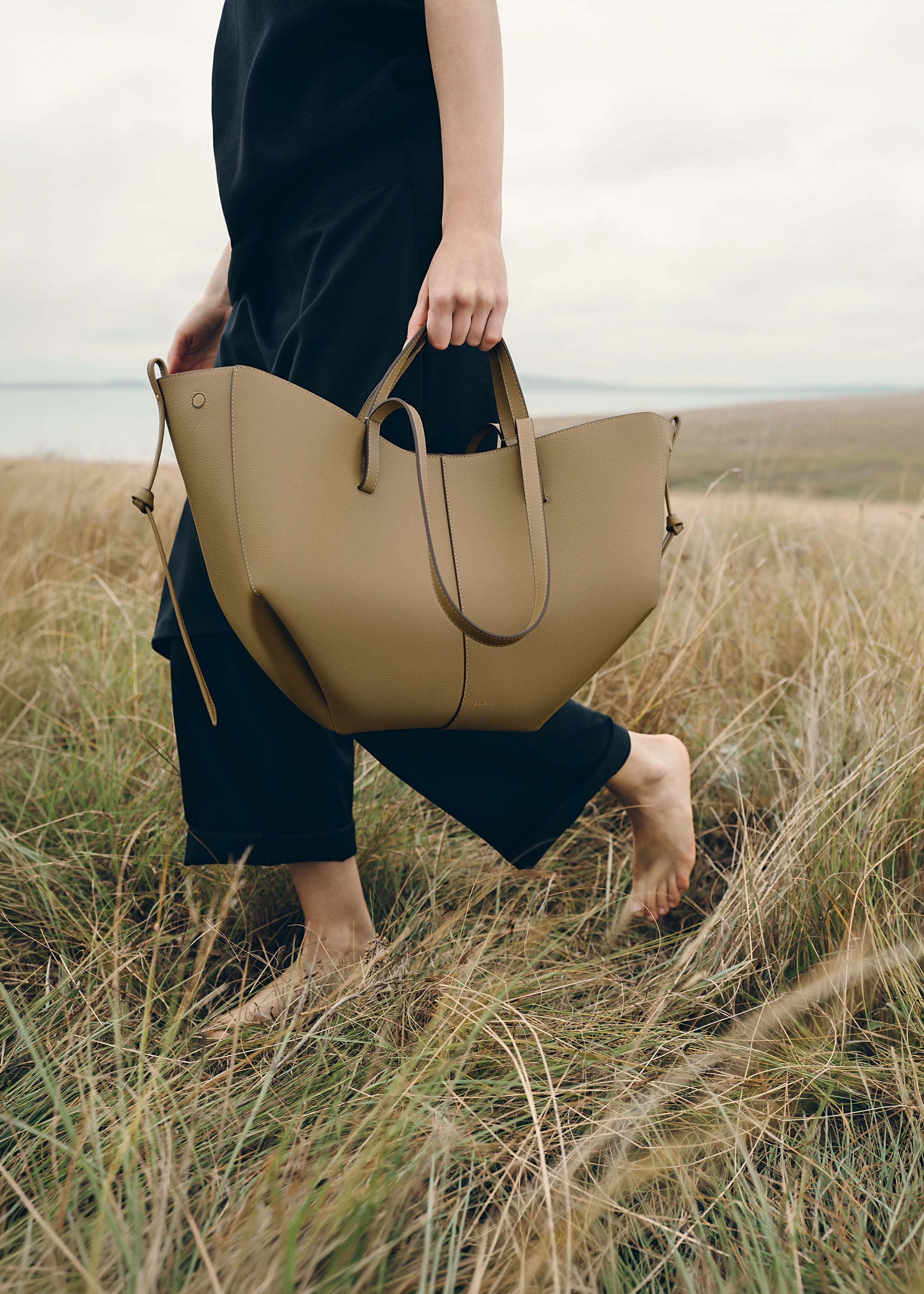 Polène | Bag - Cyme - Textured Smoky Olive – Polène US