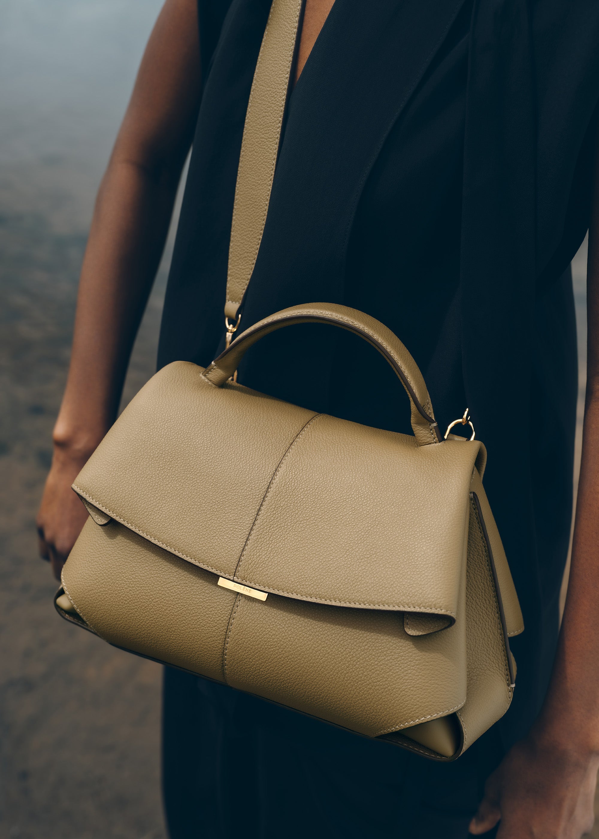 Polène | Bag - Mokki - Textured Smoky Olive – Polène US