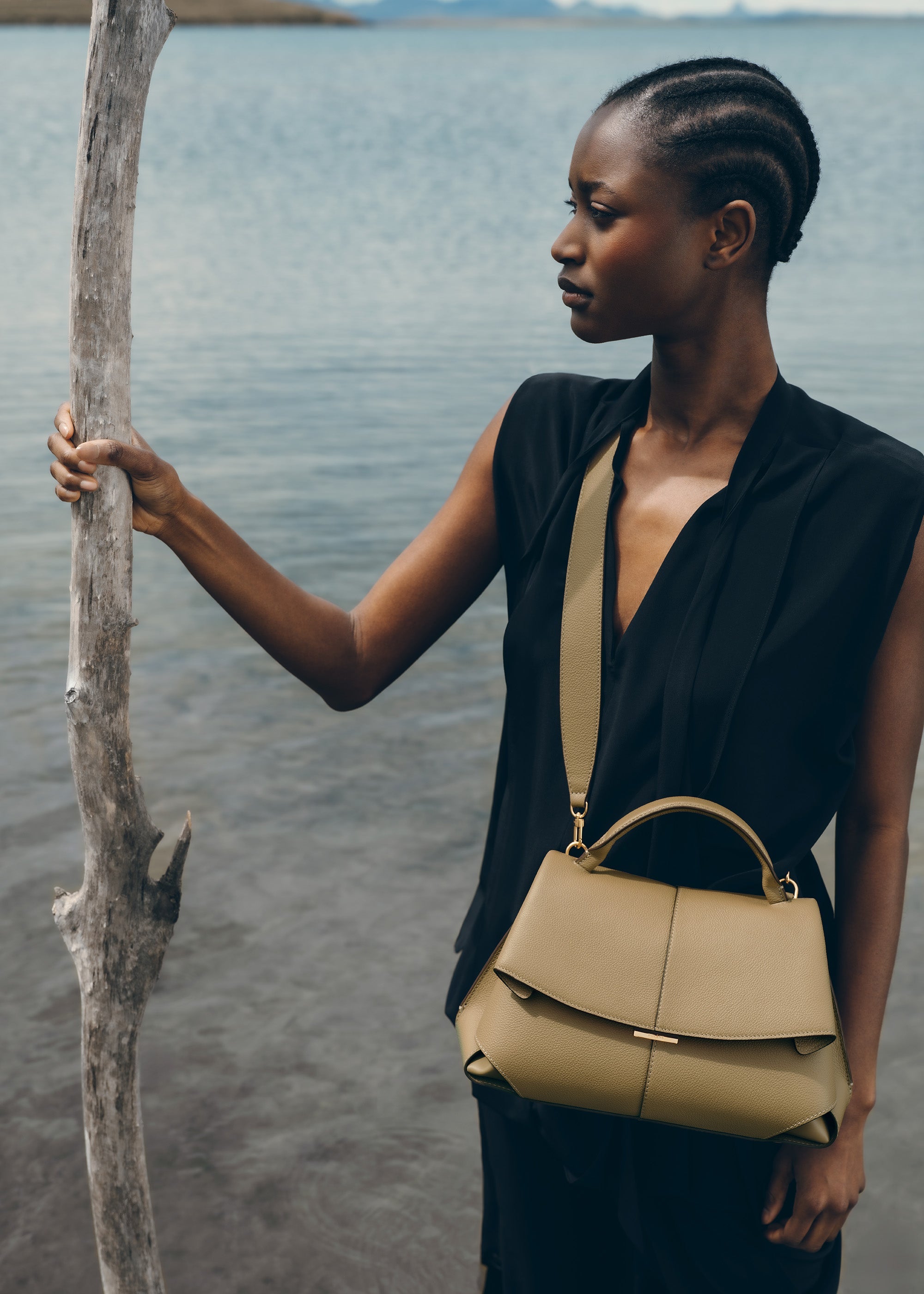 Polène | Bag - Mokki - Textured Smoky Olive – Polène US