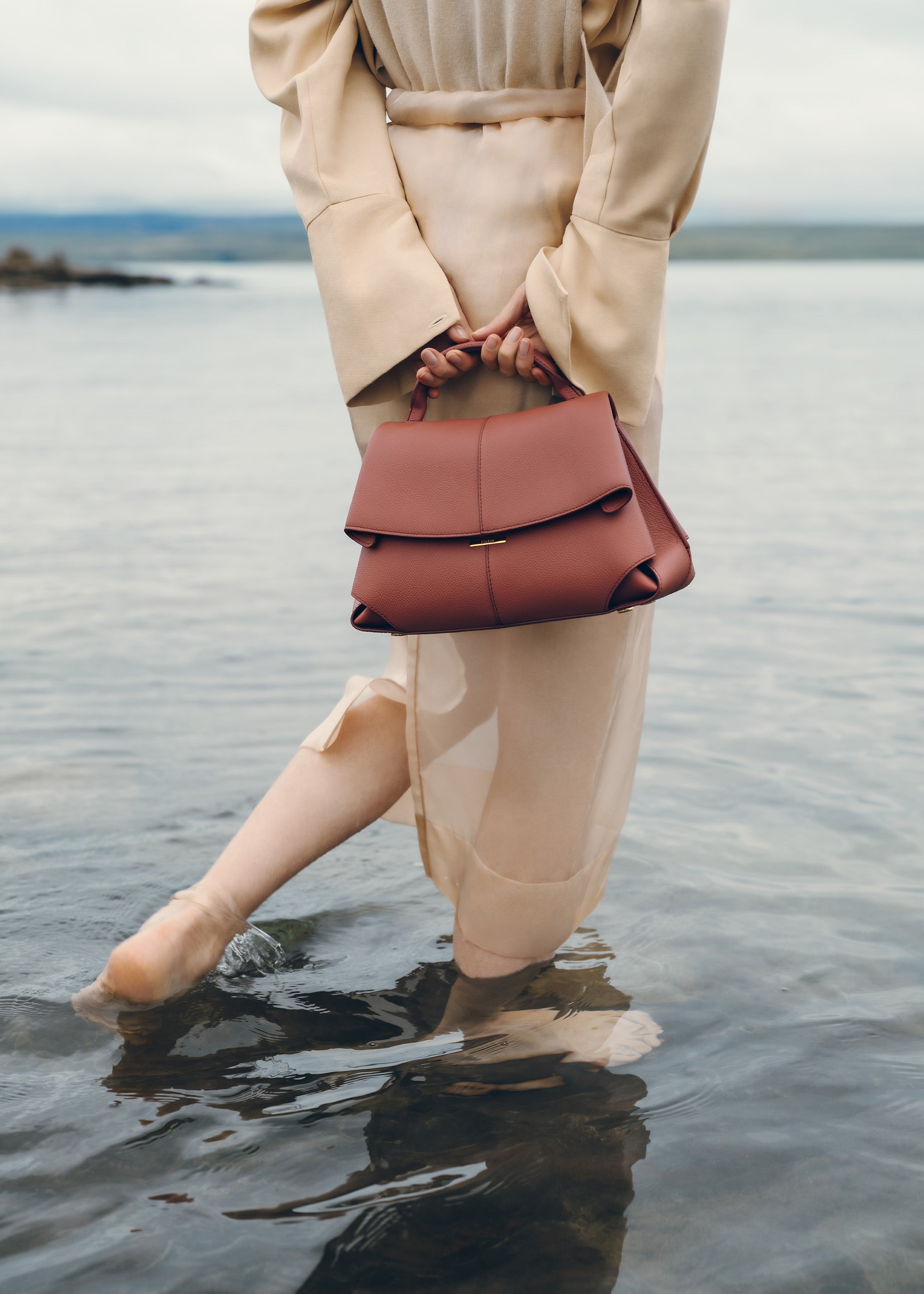 Polène | Bag - Mokki - Textured Terracotta – Polène US