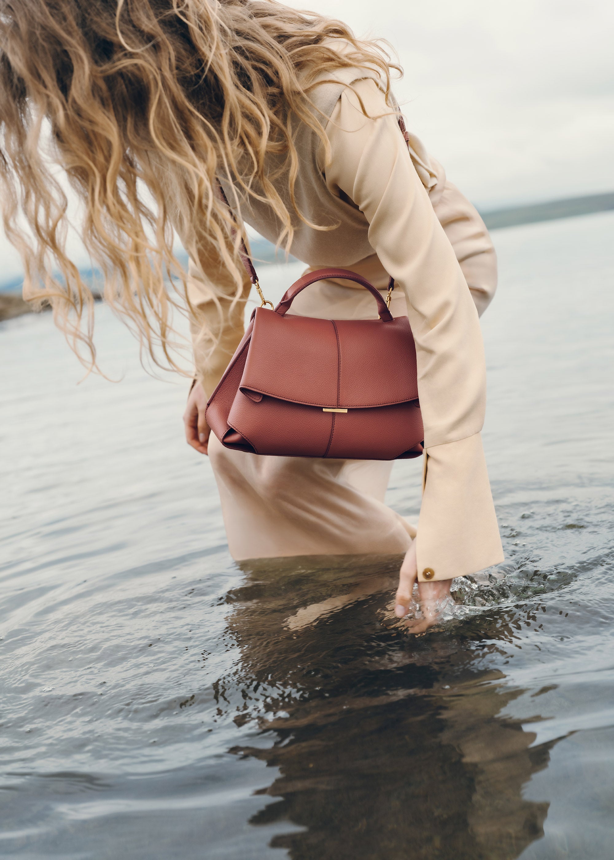Polène | Bag - Mokki - Textured Terracotta – Polène US