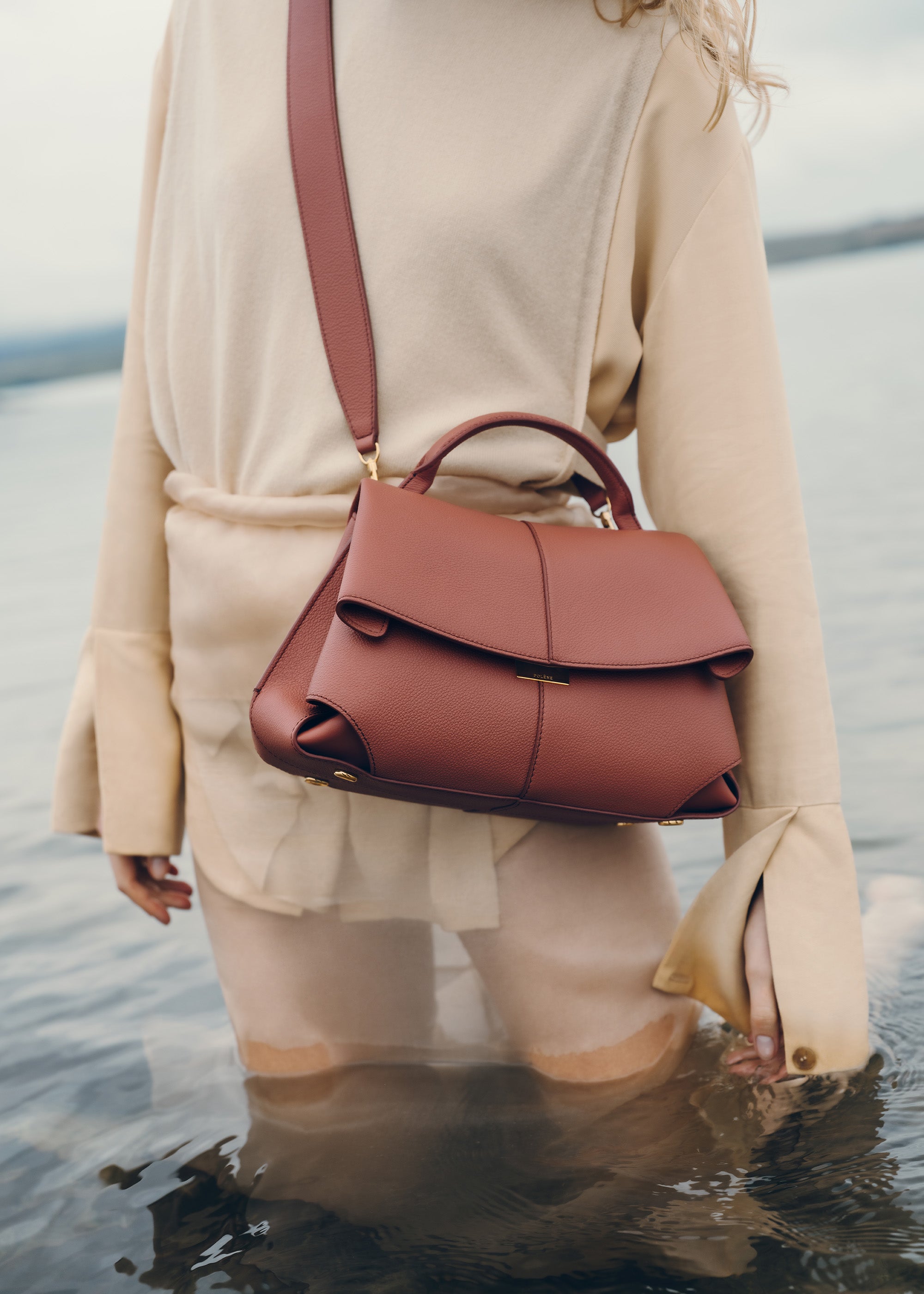 Polène | Bag - Mokki - Textured Terracotta – Polène US