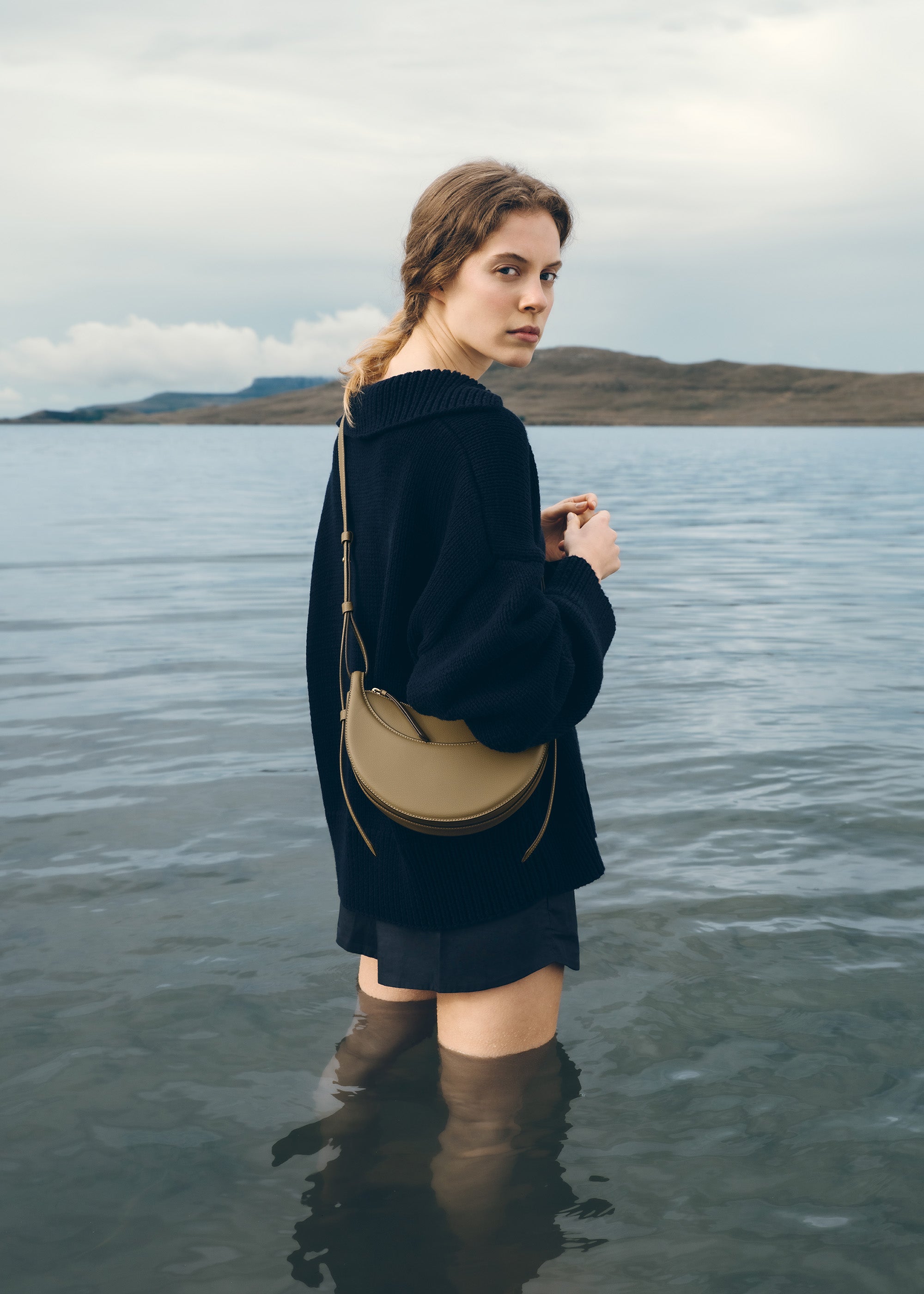 Polène | Bag - Numéro Dix - Textured Smoky Olive – Polène US