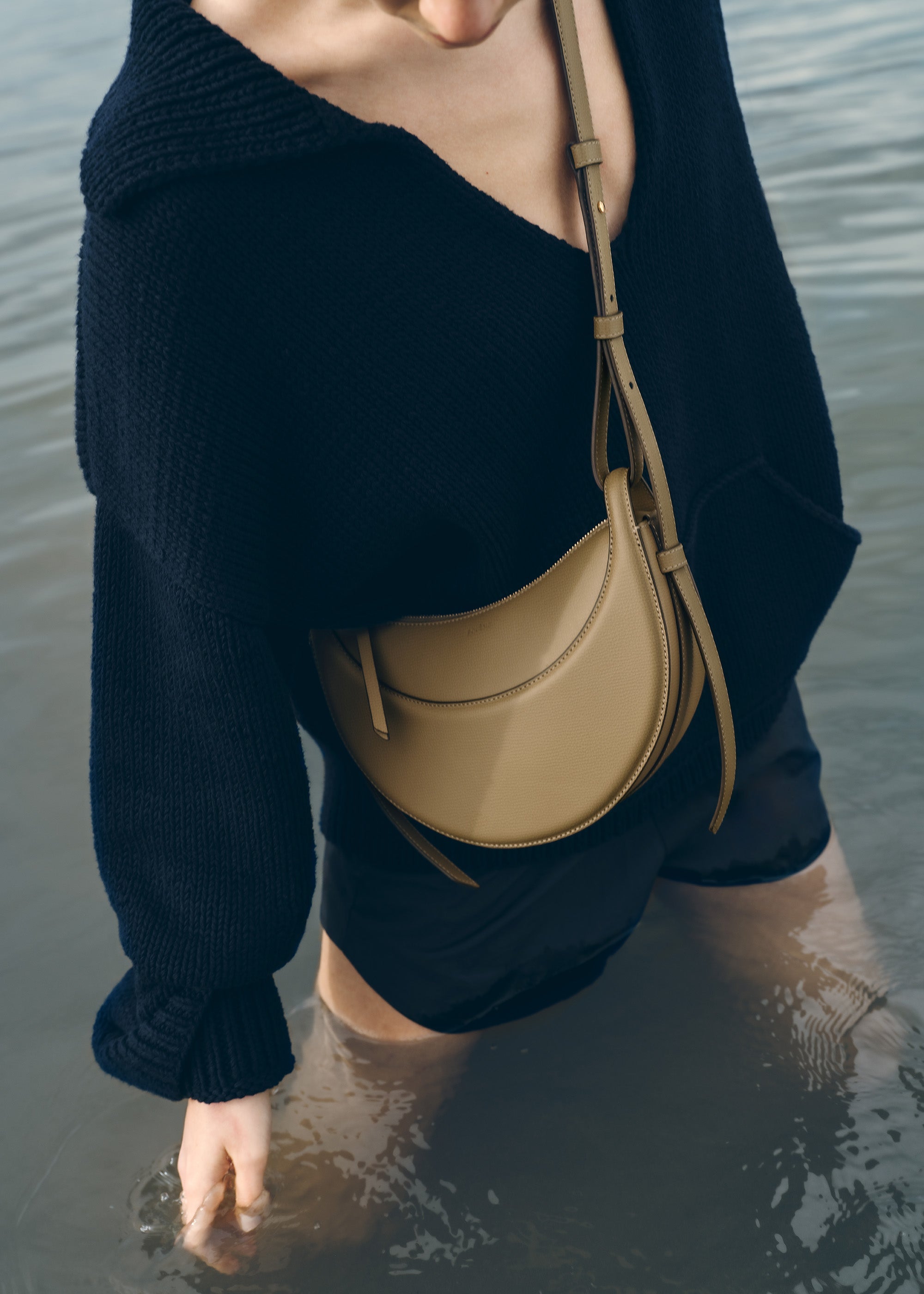 Polène | Bag - Numéro Dix - Textured Smoky Olive – Polène US