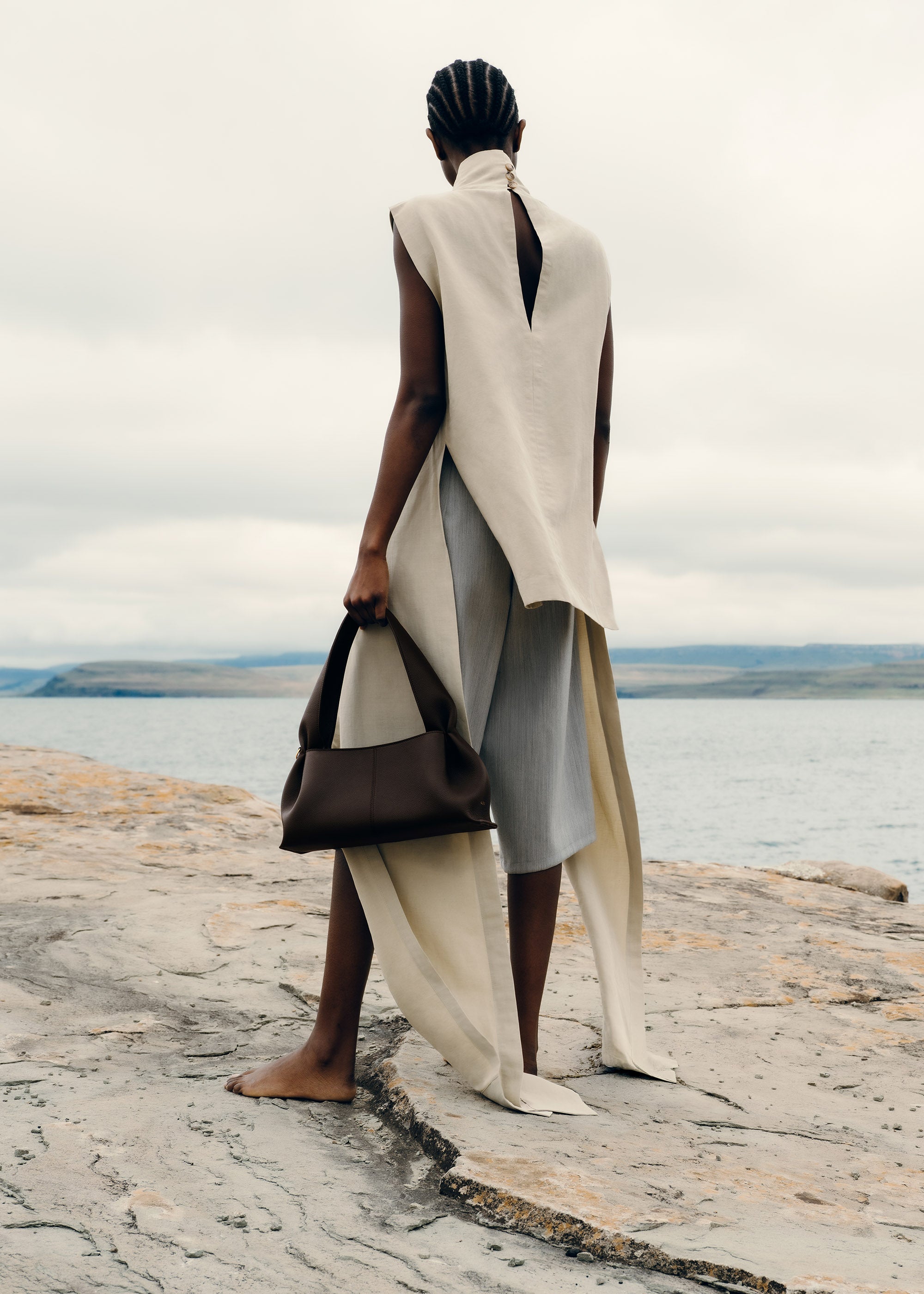 Polène | Bag - Numéro Neuf East-West - Textured Ebony – Polène US