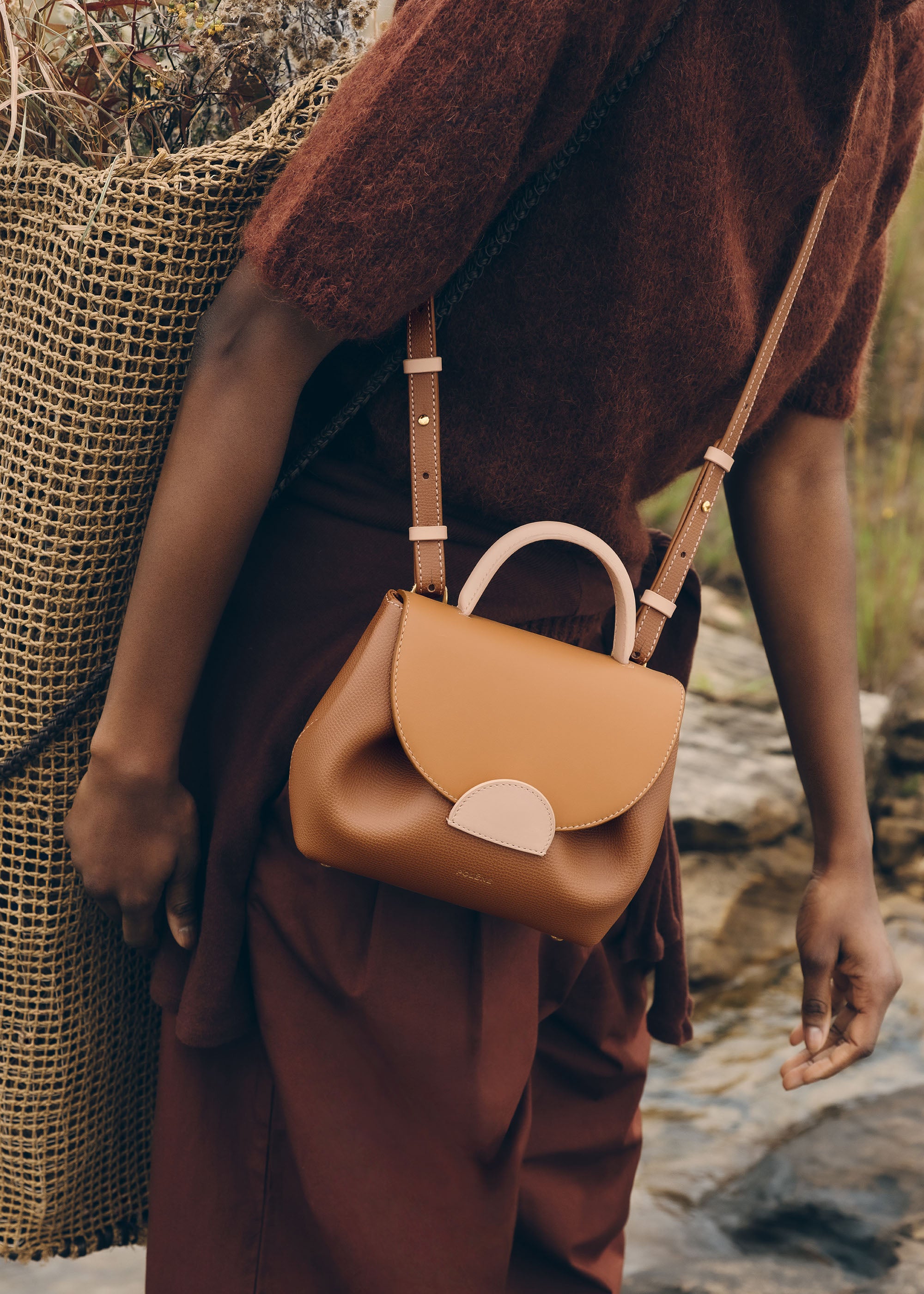 Polène | Bag - Numéro Un Nano - Trio Camel – Polène US