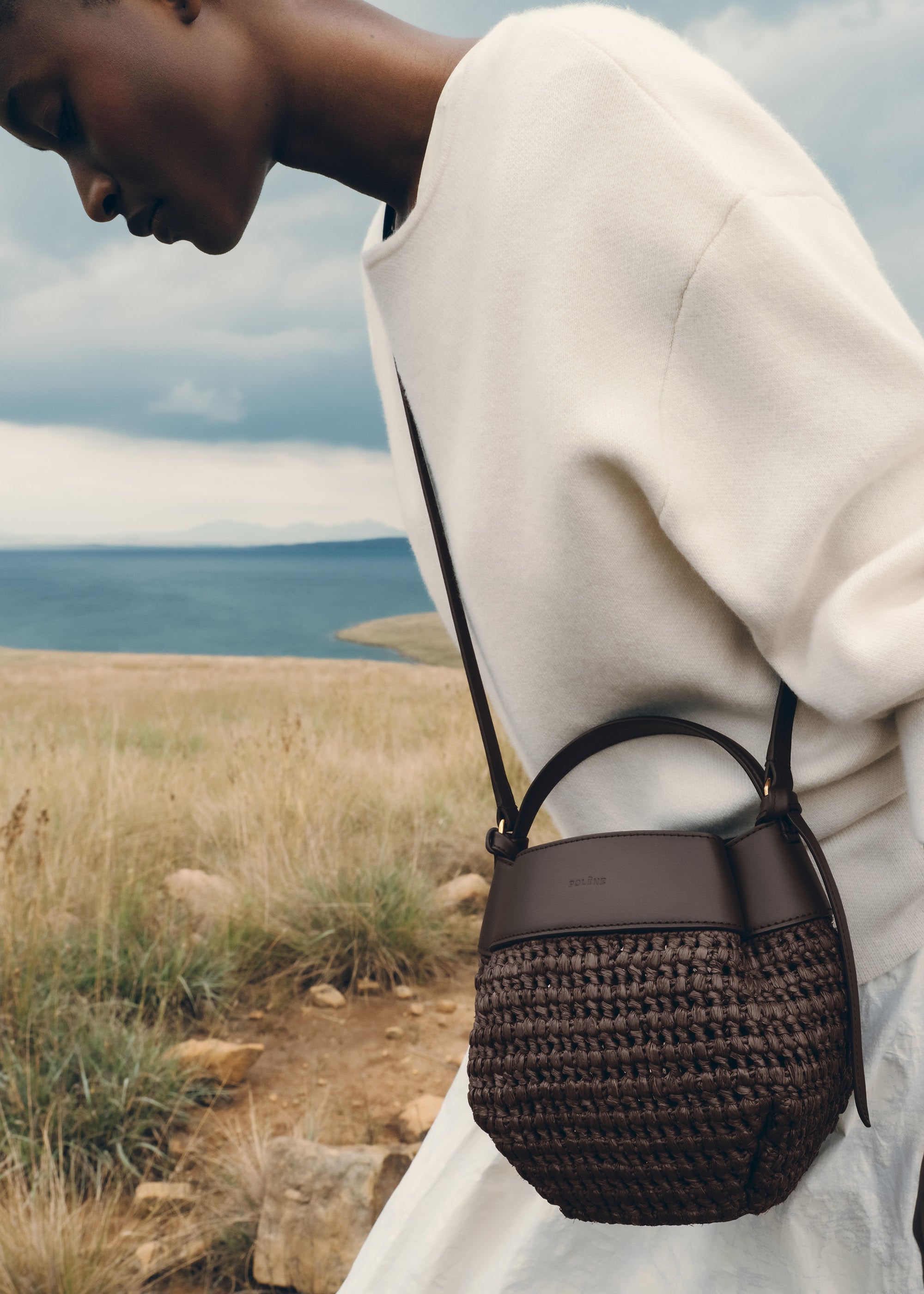 Polène | Bag - Tsubi - Raffia Ebony – Polène US