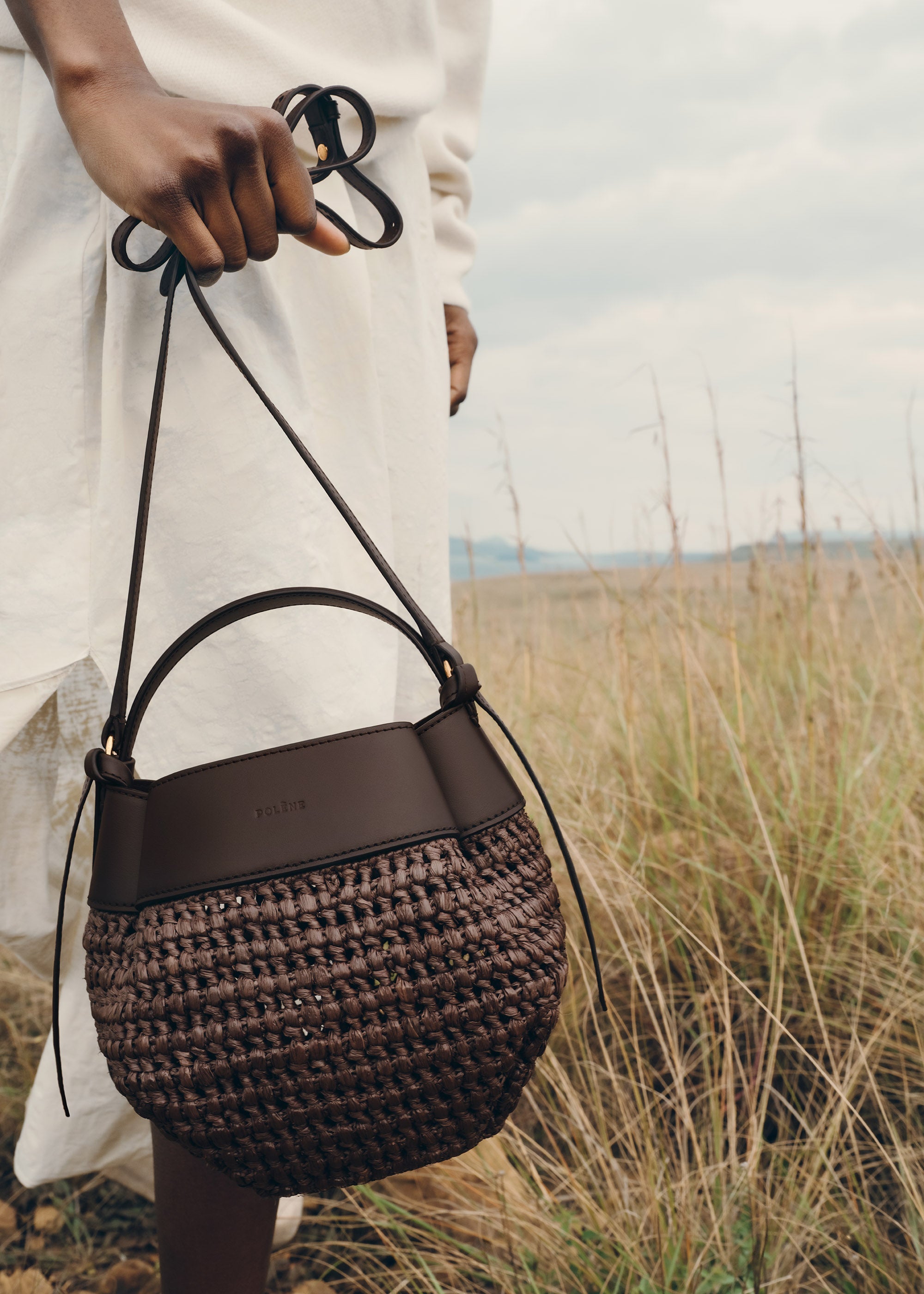Polène | Bag - Tsubi - Raffia Ebony – Polène US