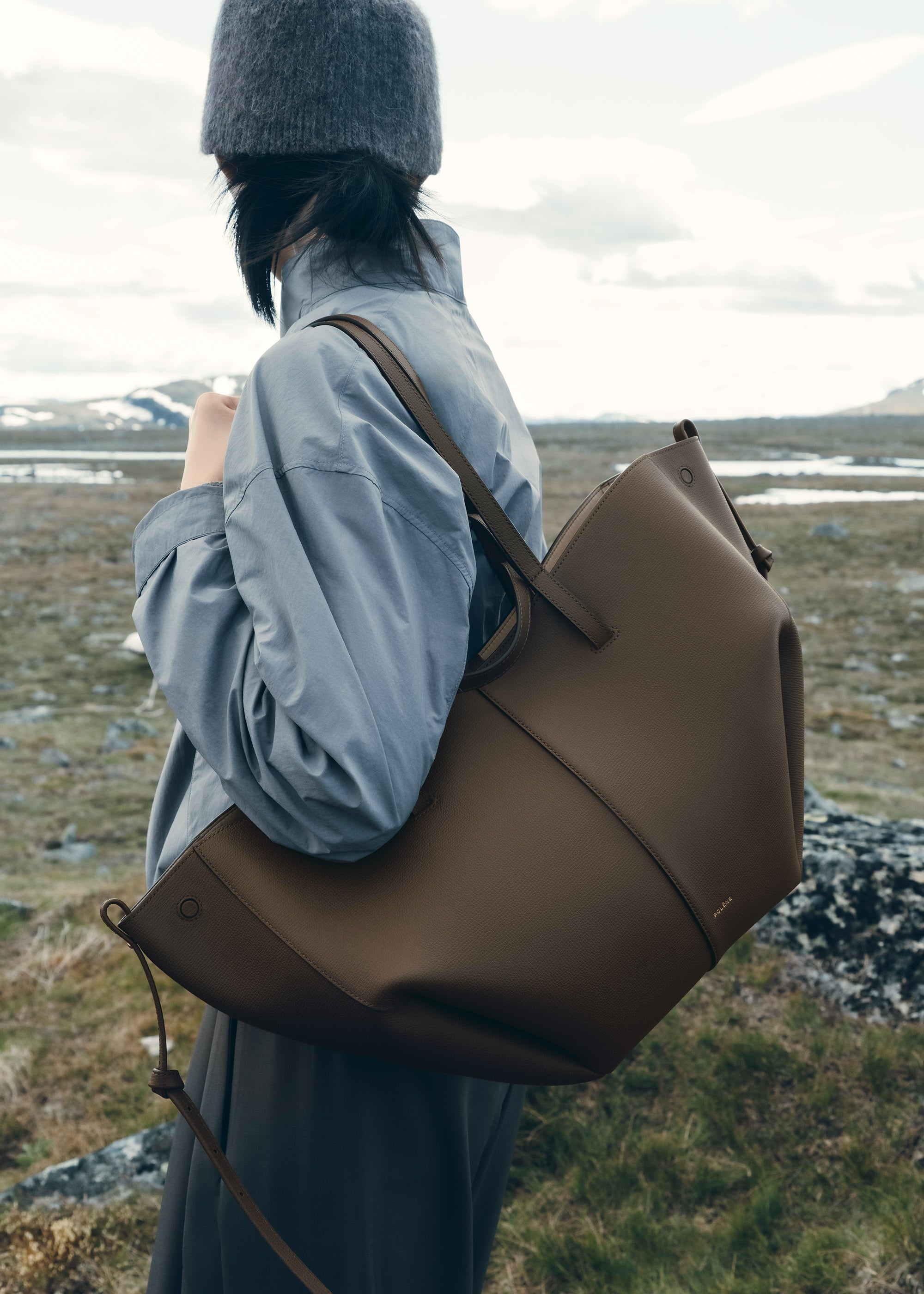 Polène | Bag - Cyme - Textured Candied Chestnut – Polène US
