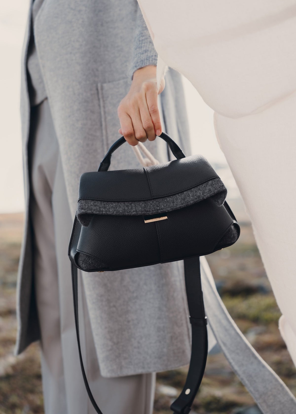 Mokki Mini - Felted Anthracite Black