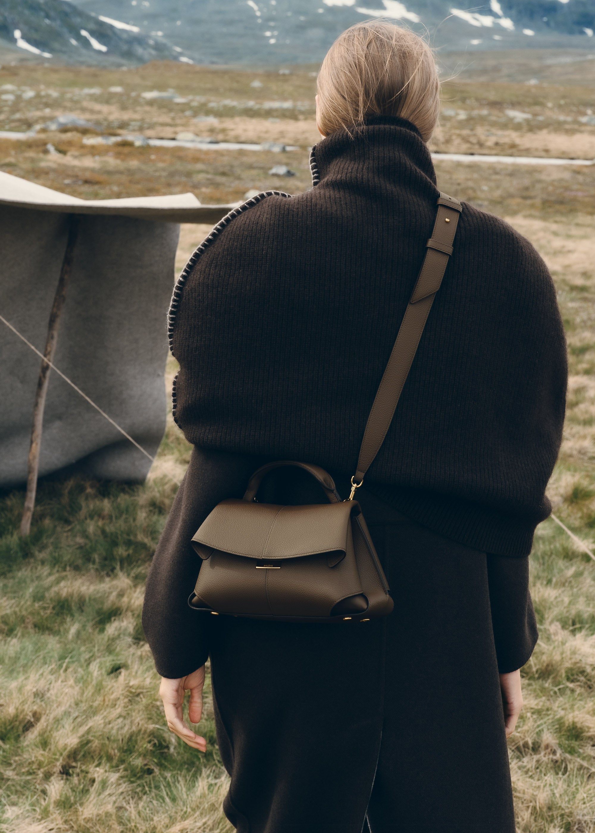 Polène | Bag - Mokki Mini - Textured Candied Chestnut – Polène US