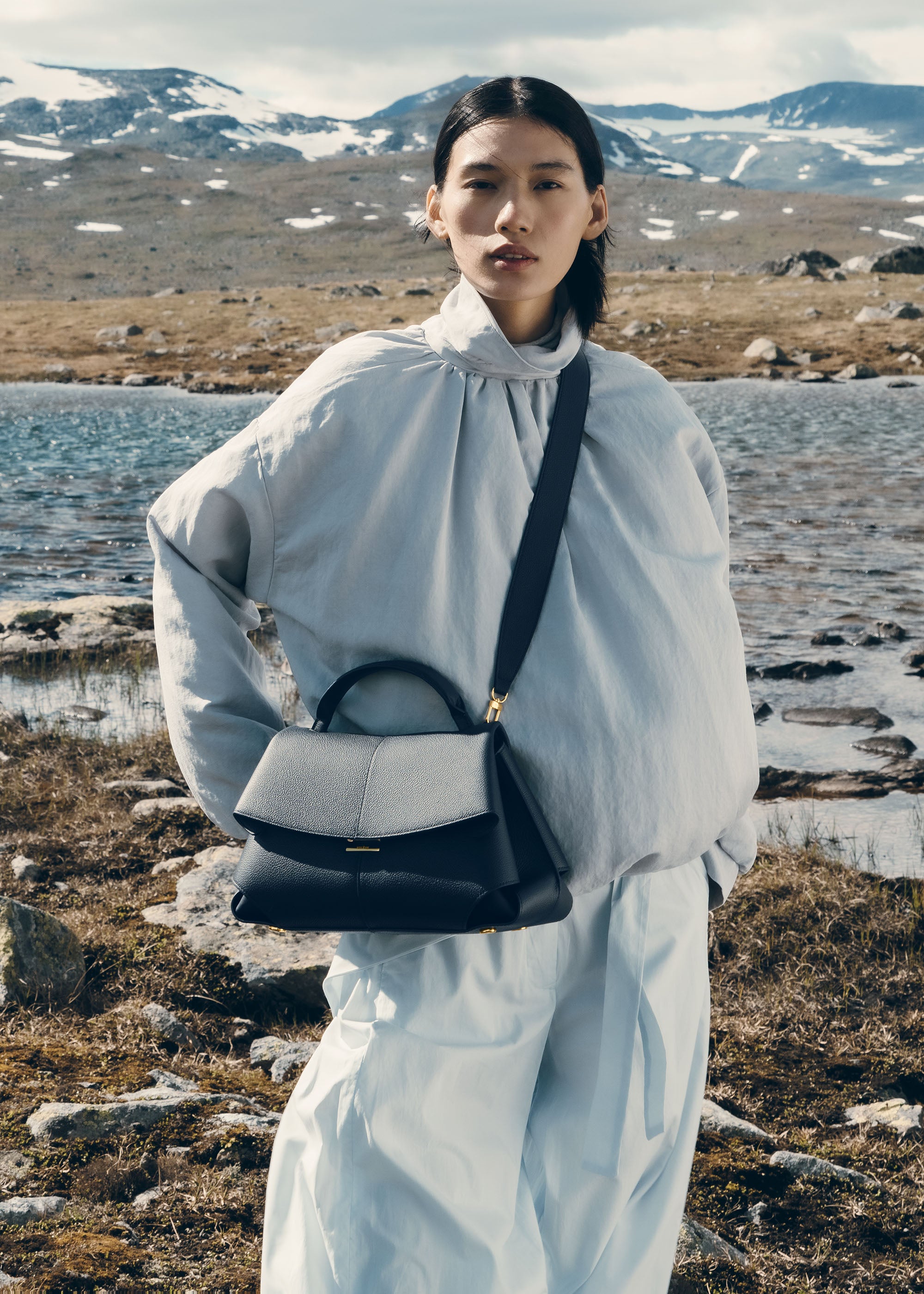 POLENE / ハンドバッグ Polène | Bag - Mokki - Textured Deep Blue – Polène US
