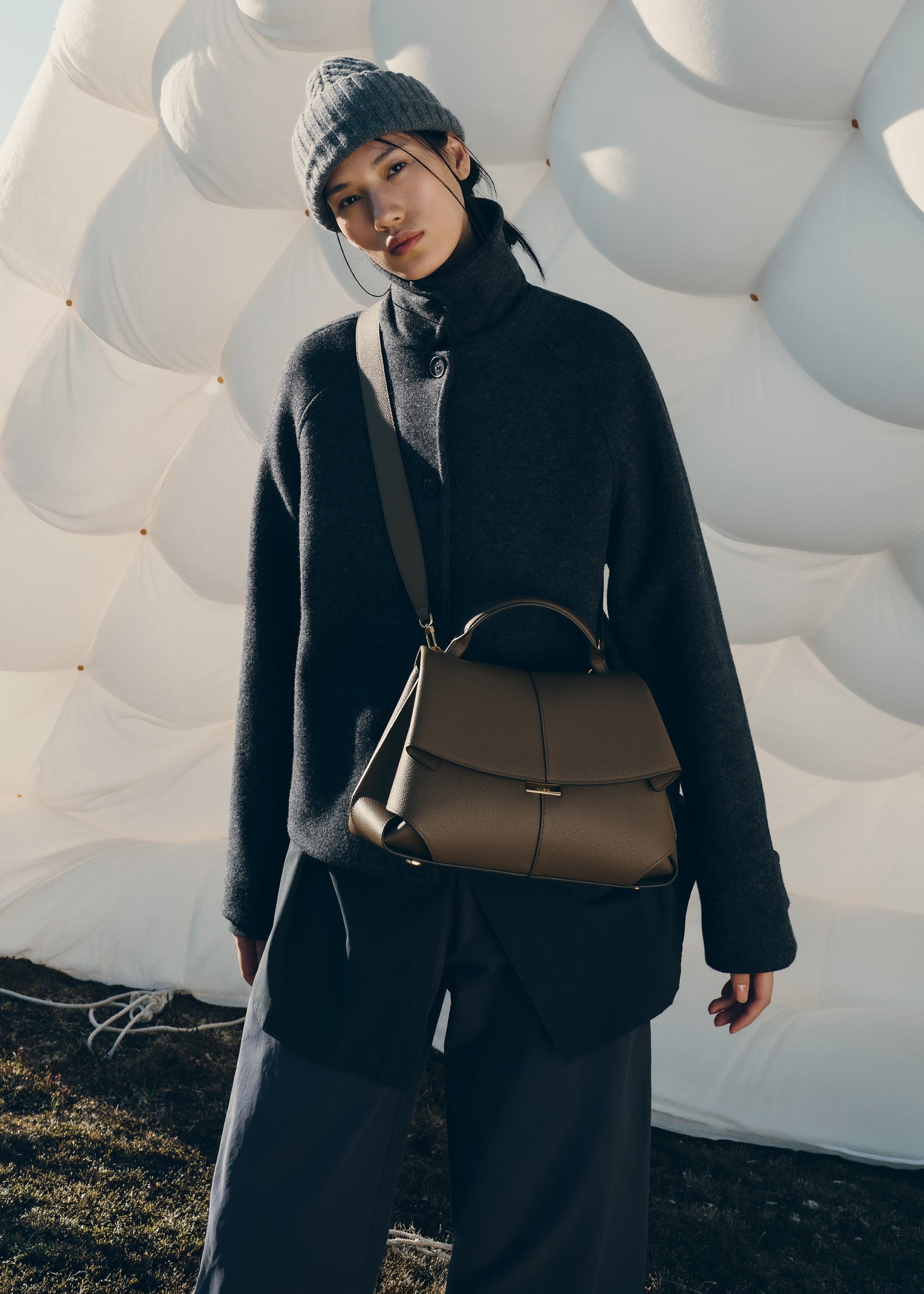 Polène | Bag - Mokki - Textured Candied Chestnut – Polène US