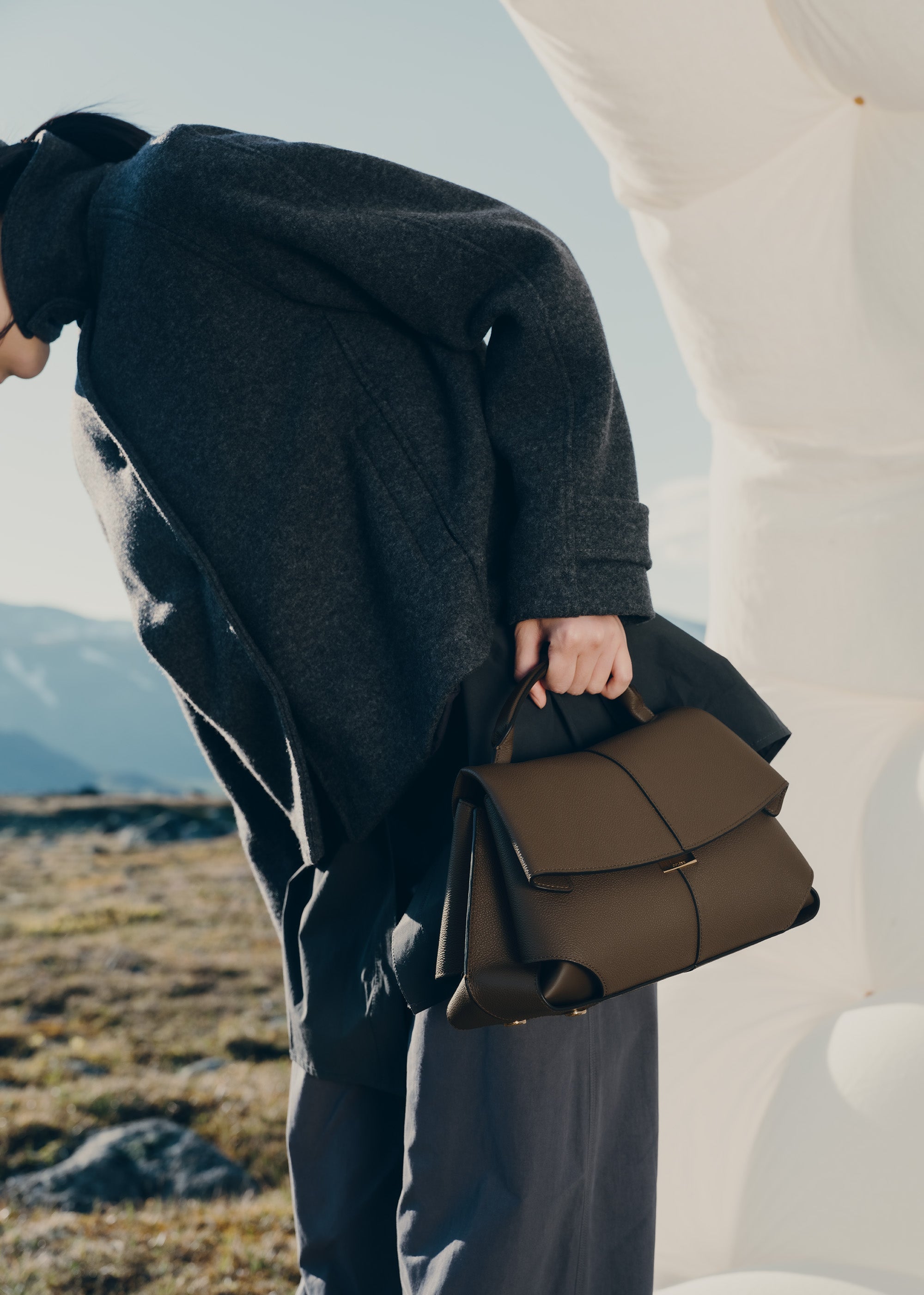 Polène | Bag - Mokki - Textured Candied Chestnut – Polène US