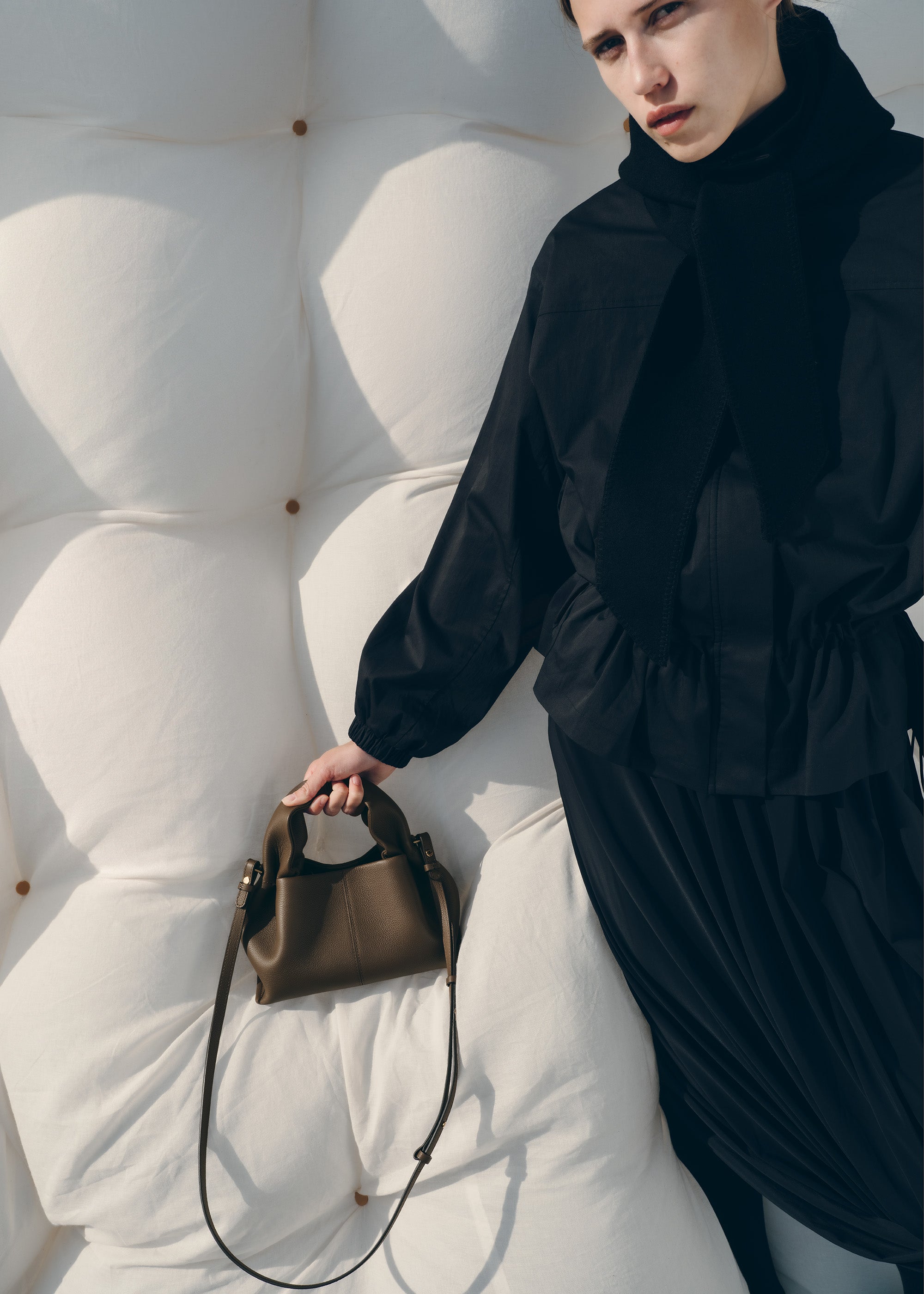 Polène | Bag - Numéro Neuf Mini - Textured Candied Chestnut