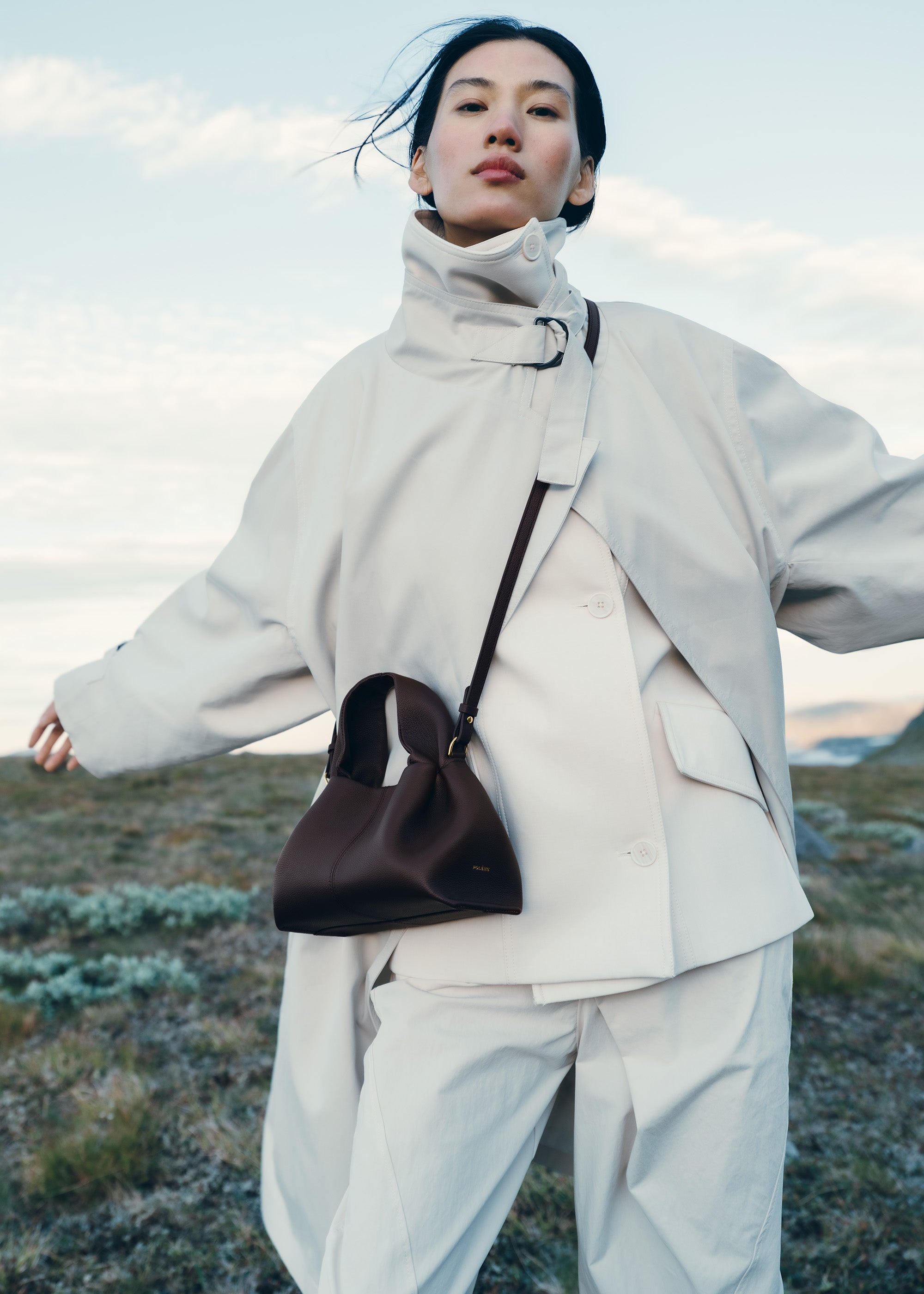 Polène | Bag - Numéro Neuf Mini - Textured Plum – Polène US