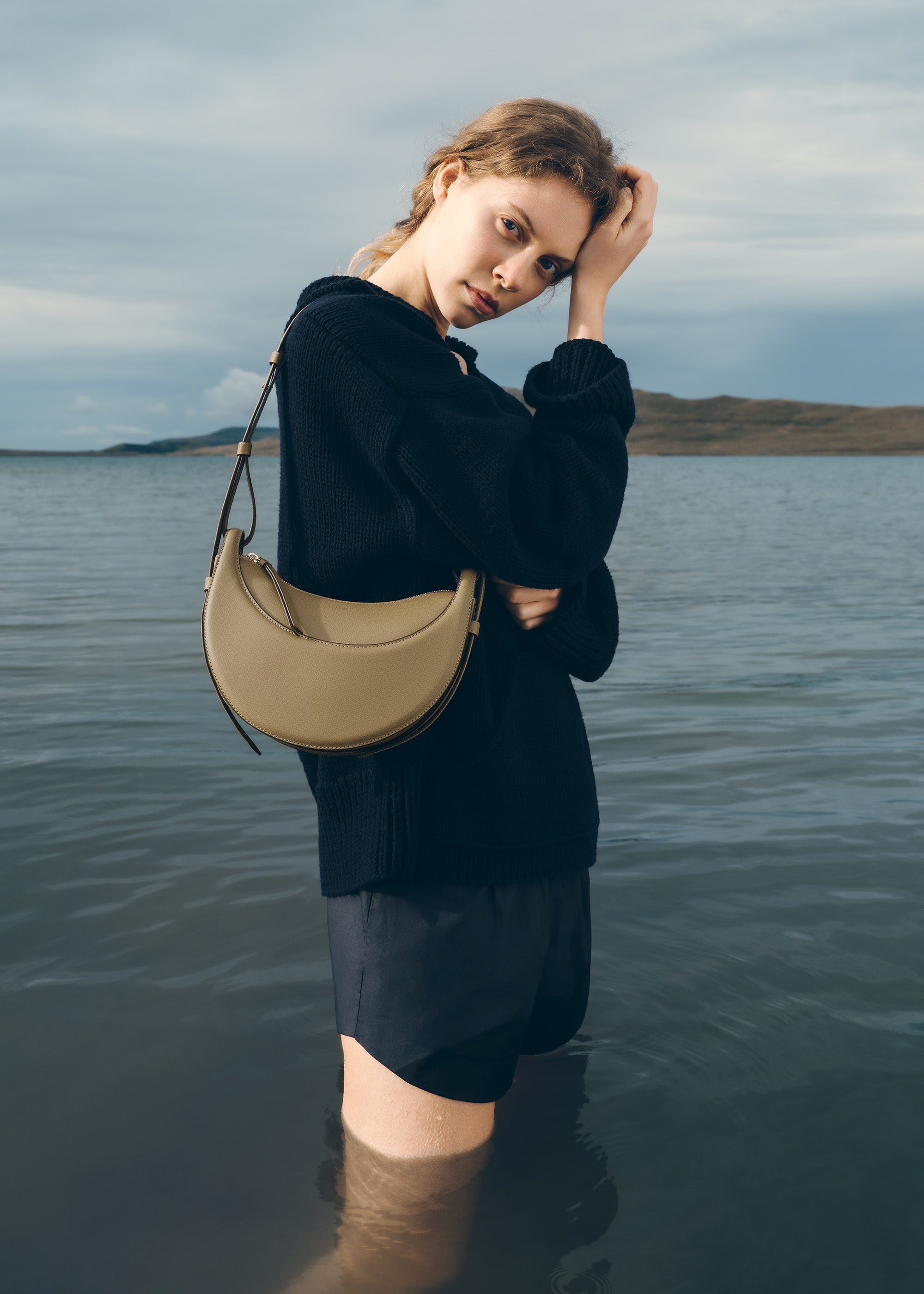 Polène | Bag - Numéro Dix - Textured Smoky Olive – Polène US