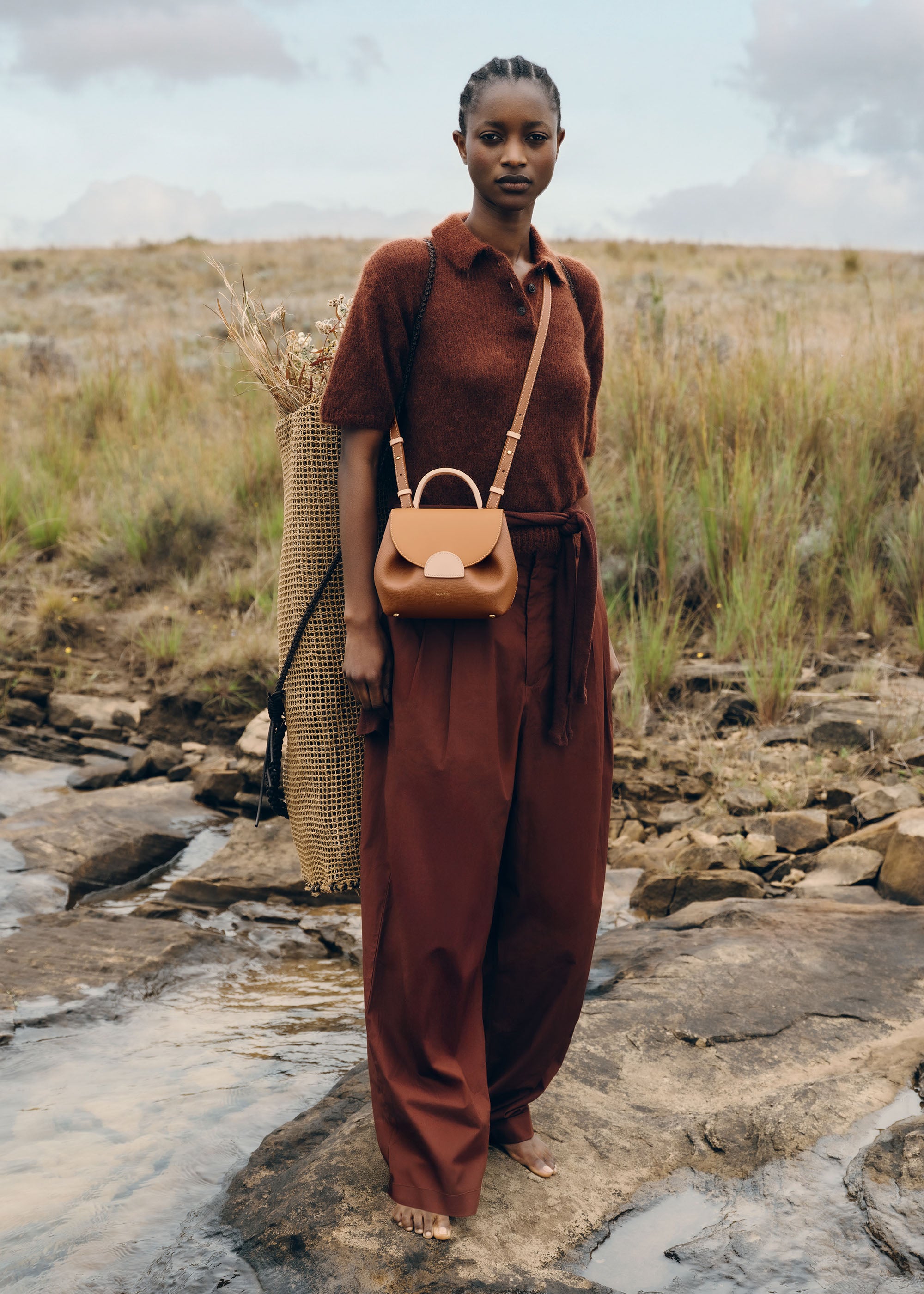 Polène | Bag - Numéro Un Nano - Trio Camel – Polène US