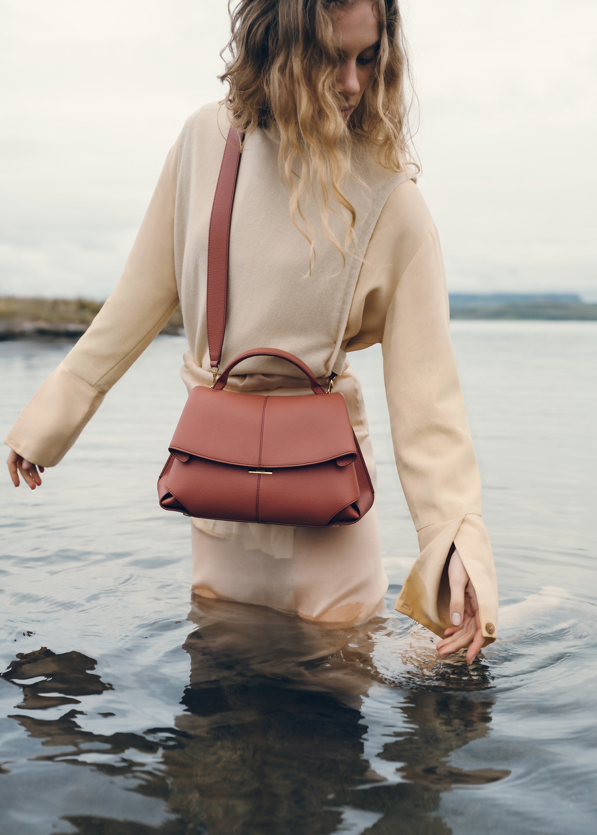 Polène | Bag - Mokki - Textured Terracotta – Polène US
