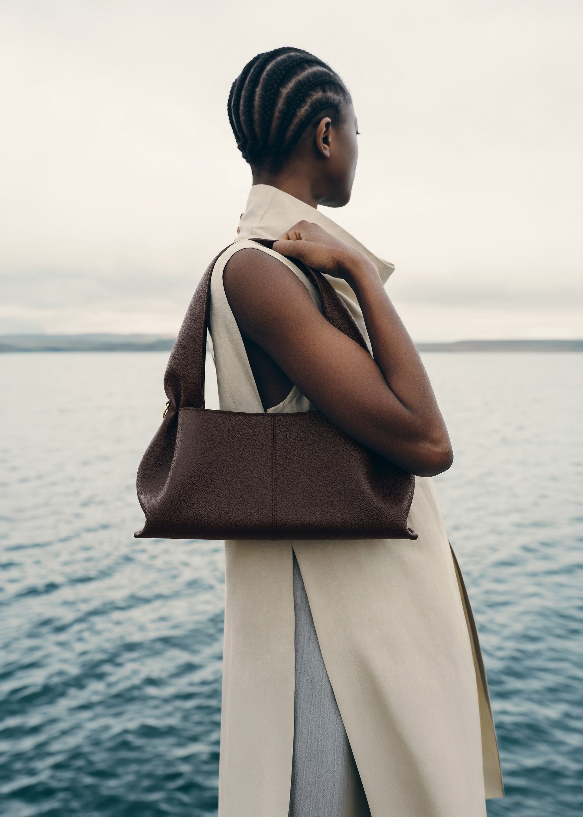 Polène | Bag - Numéro Neuf East-West - Textured Ebony – Polène US