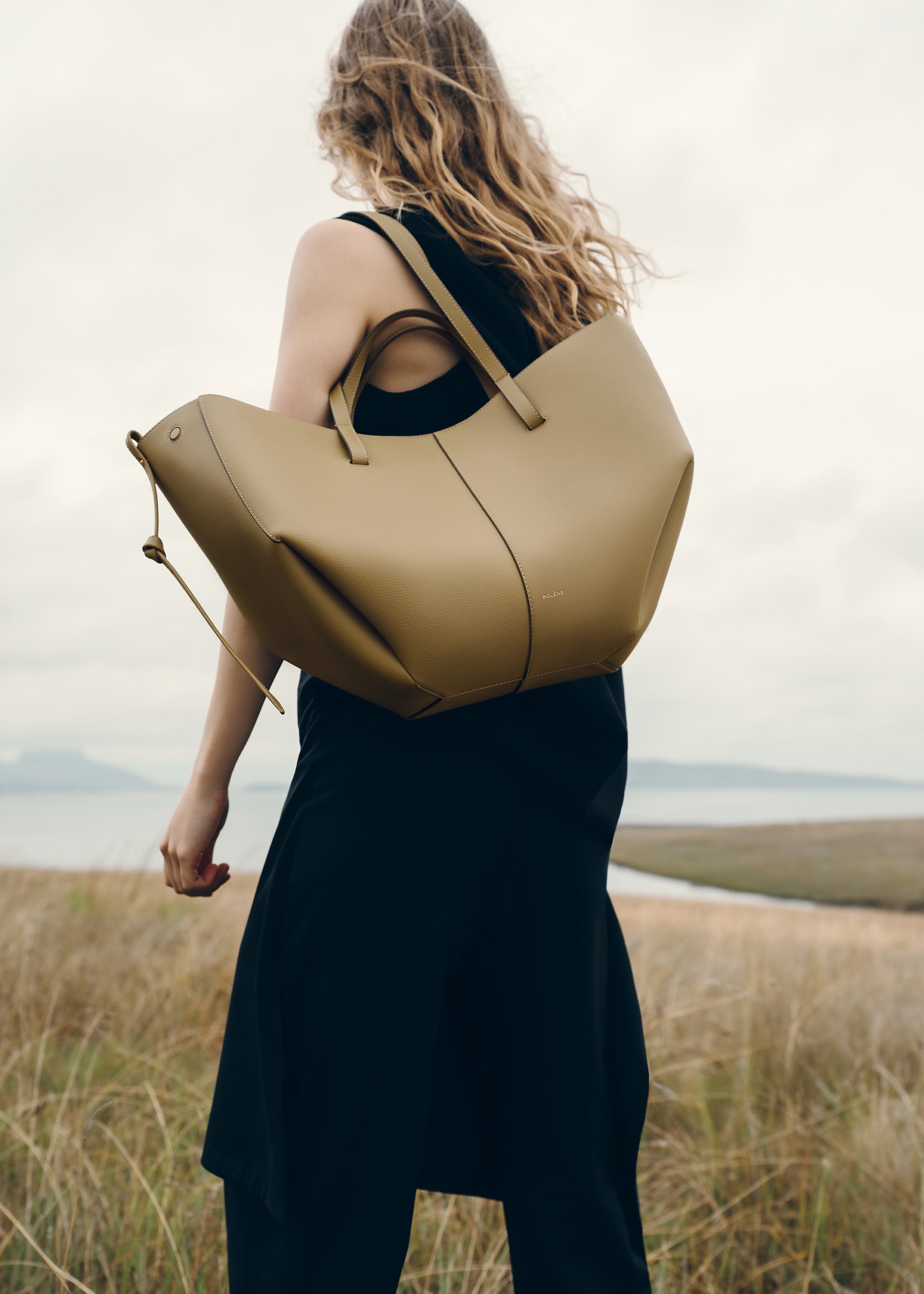 Polène | Bag - Cyme - Textured Smoky Olive – Polène US