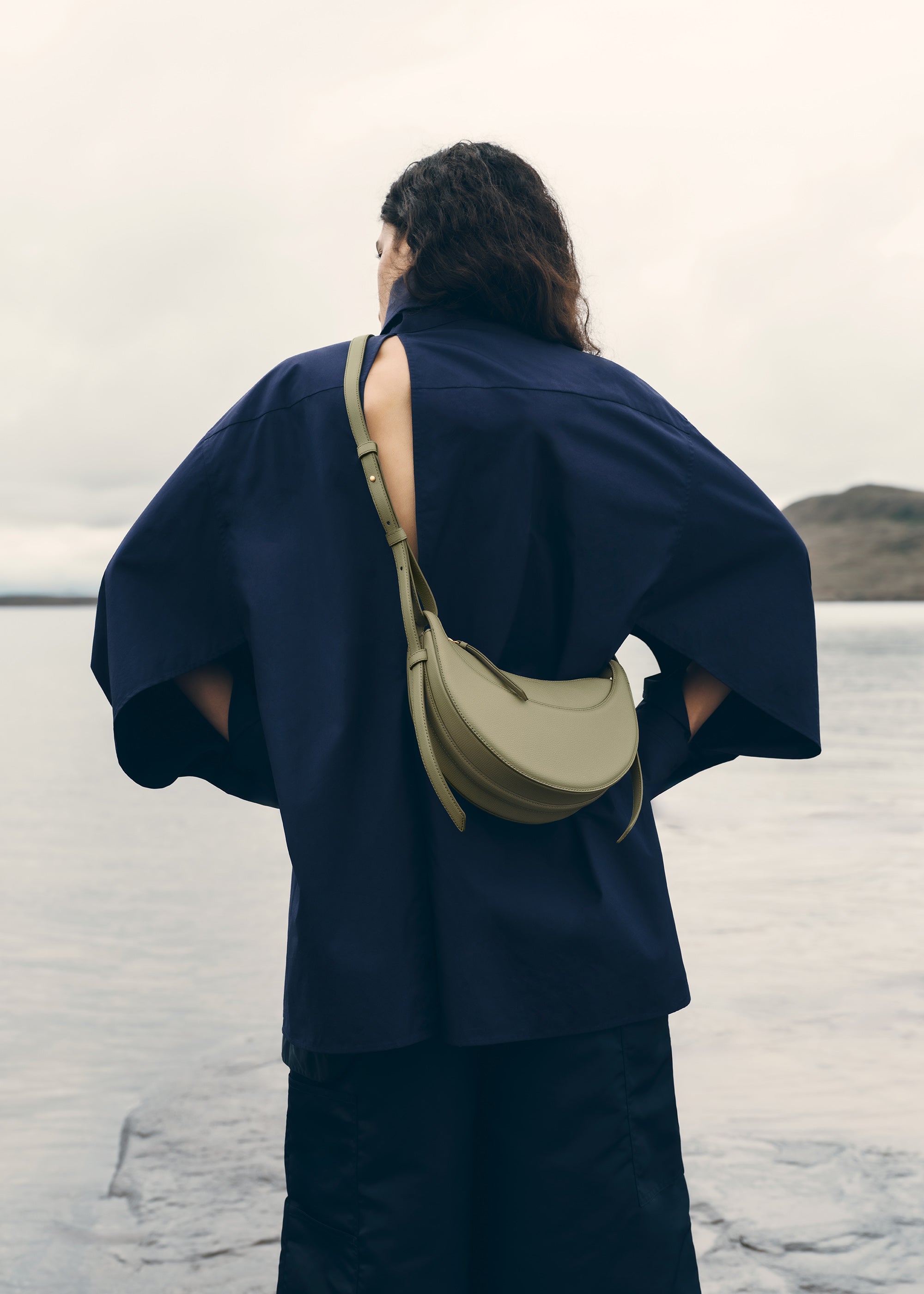 Polène | Bag - Numéro Dix - Textured Linden – Polène US
