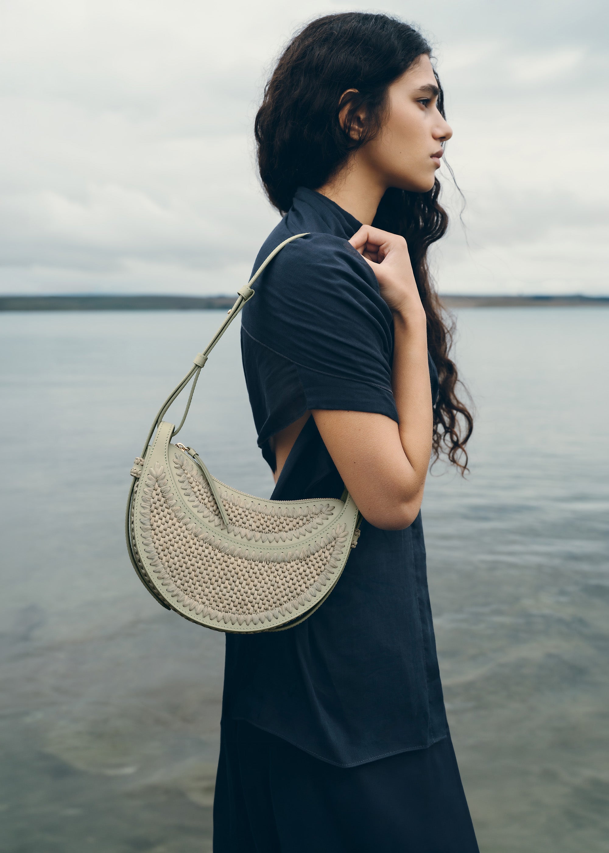 Polène | Bag - Numéro Dix - Raffia Laurel – Polène US