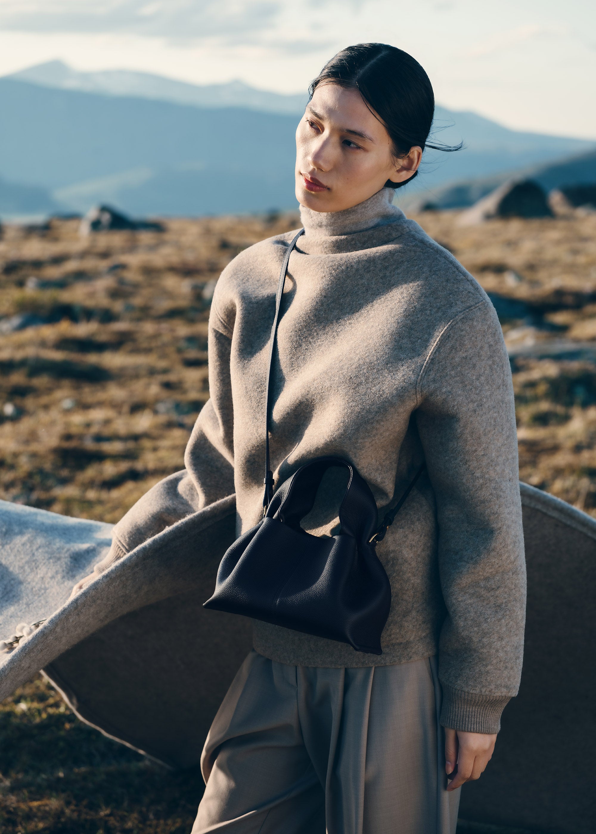 Polène | Bag - Numéro Neuf Mini - Textured Deep Blue – Polène US