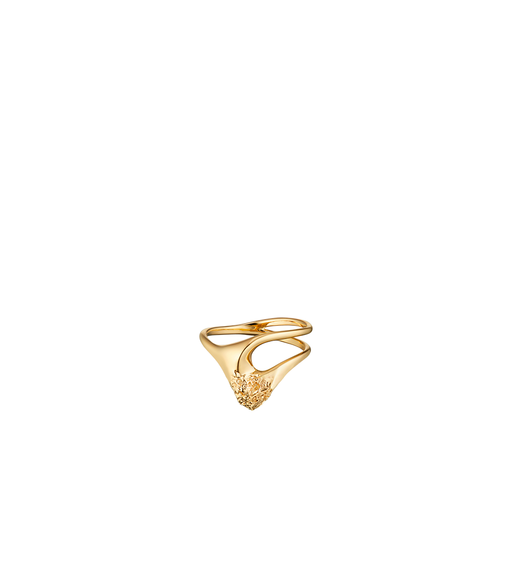 Eroz Fine Ring - 24 carat gold gilded