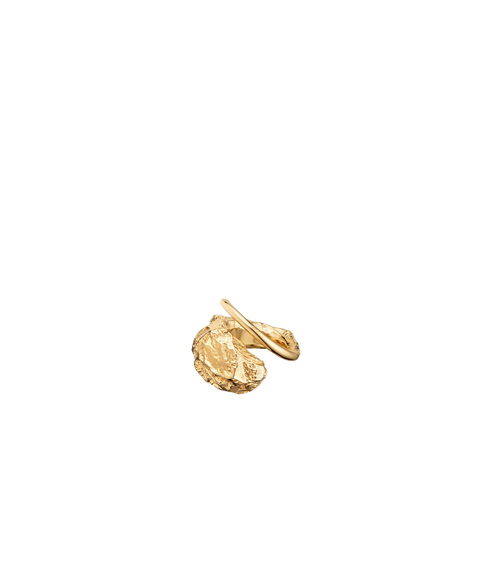 Eroz Ring - 24 carat gold gilded