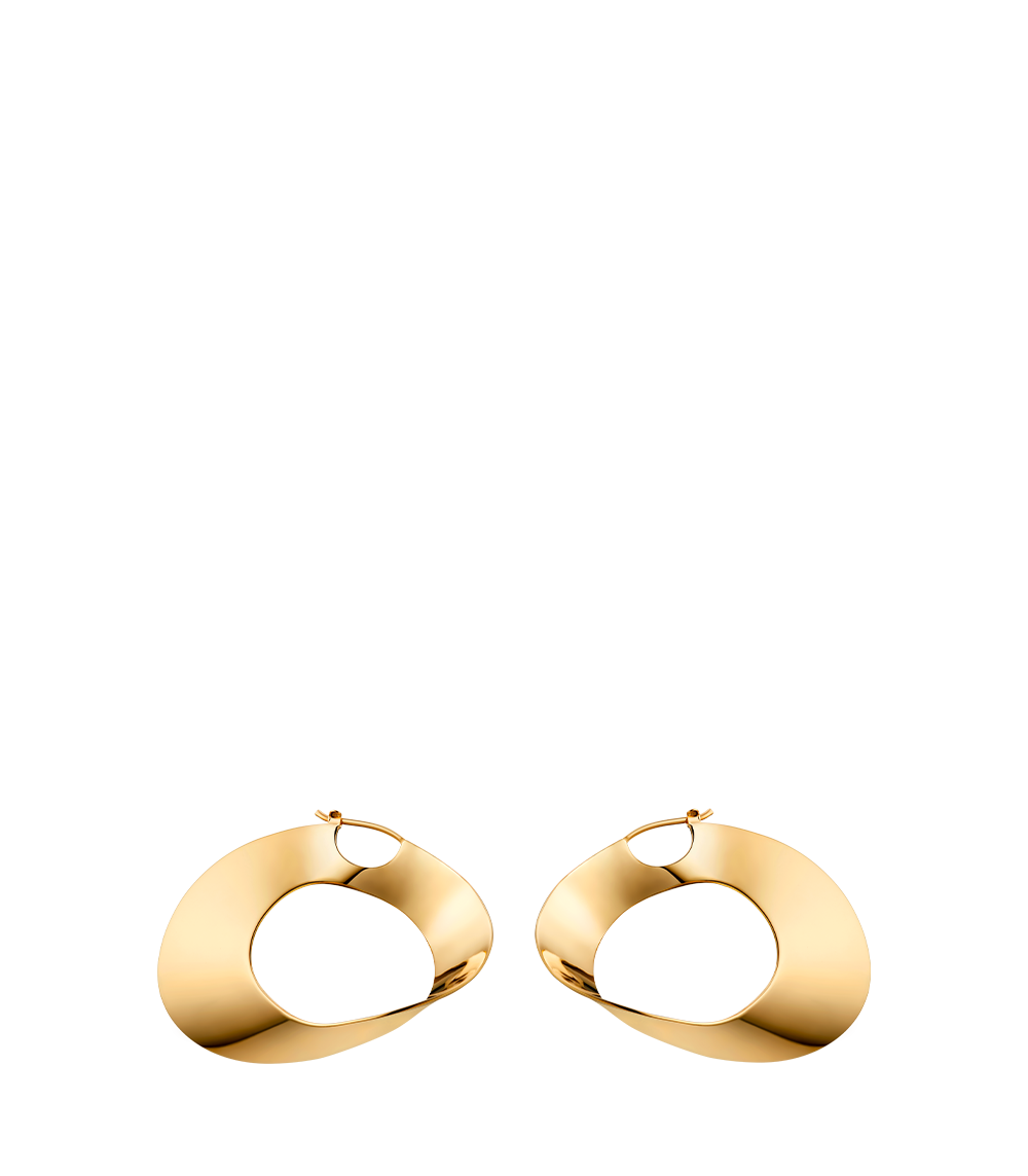 Éole Hoop Earrings - 24 carat gold gilded