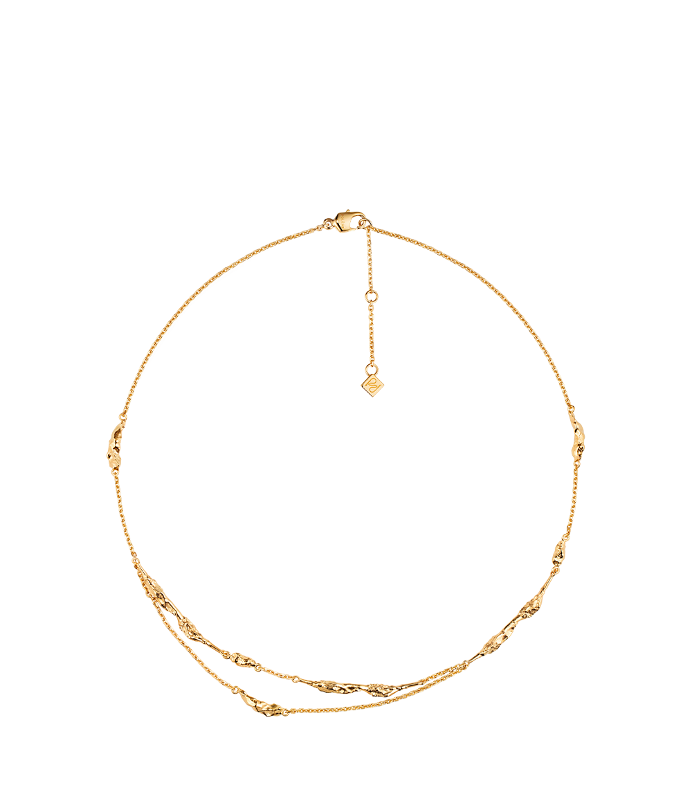 Polène | Chain - Eroz Double - 24 carat gold gilded 