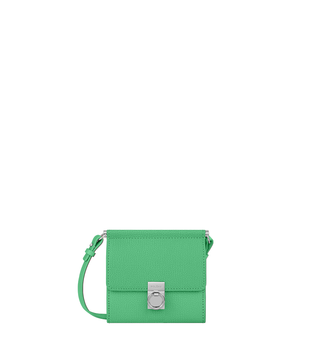 Numéro Sept Crossbody Wallet - Textured Chlorophyll