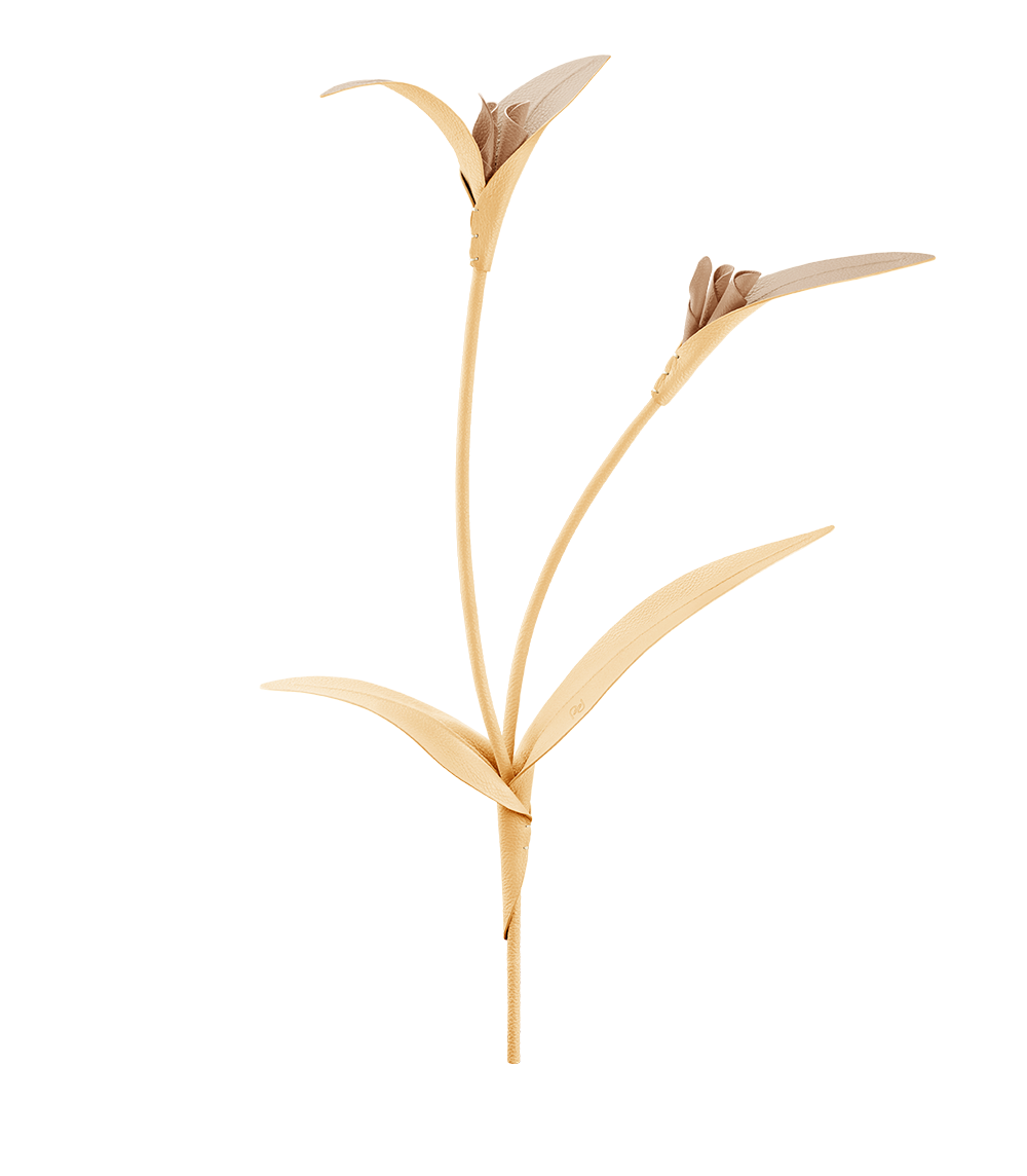 Touka Flower - Textured Trio Wheat
