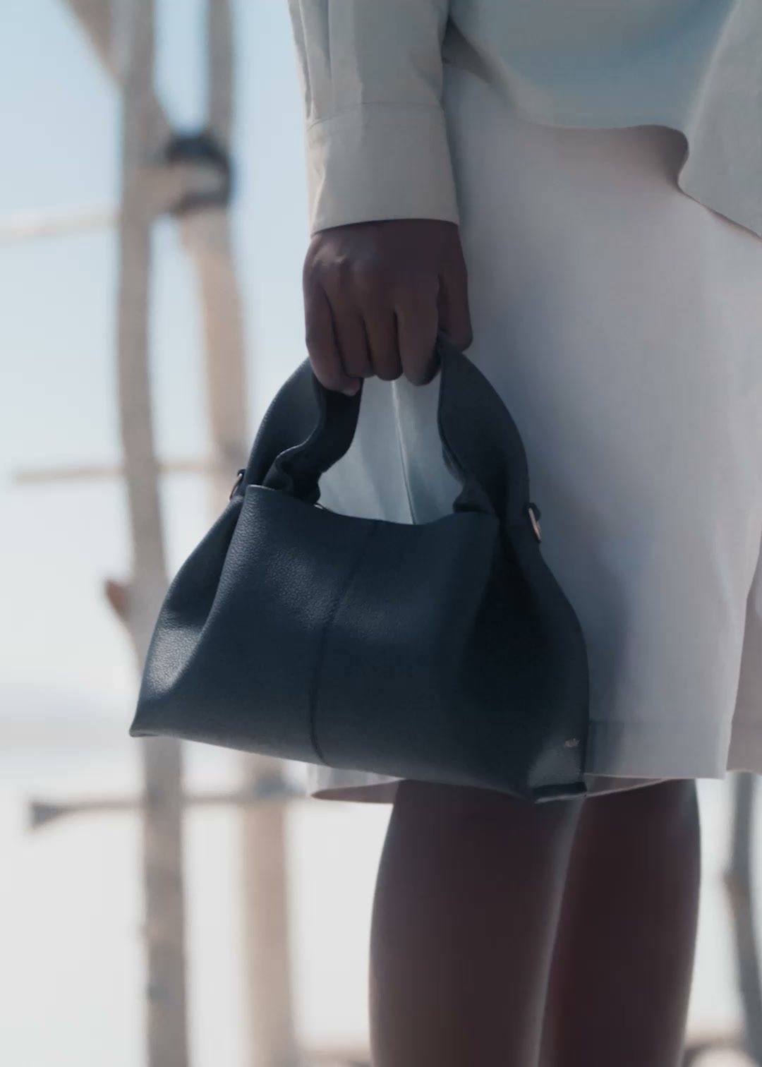 Polène | Bag - Numéro Neuf Mini - Textured Black – Polène US