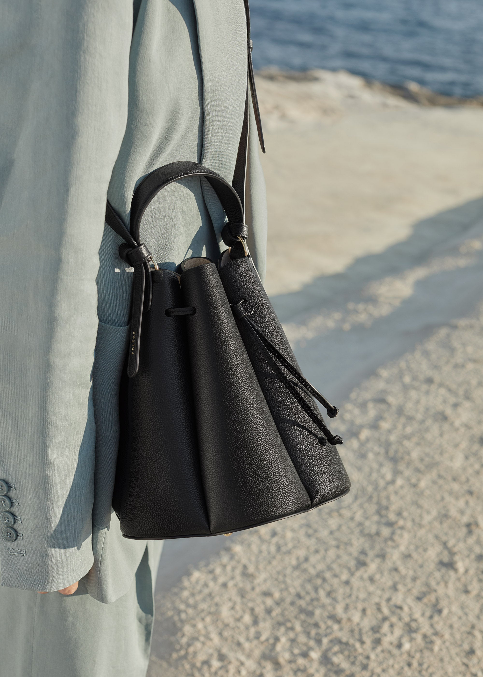 Polène | Bag - Numéro Huit - Textured Black Polène | Bag - Numéro Huit - Textured Black