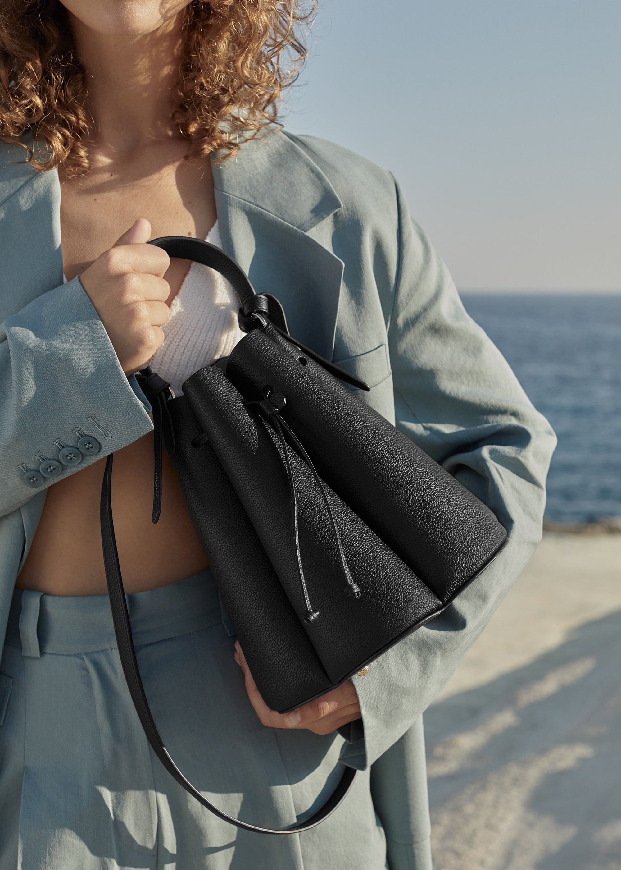 Polène | Bag - Numéro Huit - Textured Black Polène | Bag - Numéro Huit - Textured Black