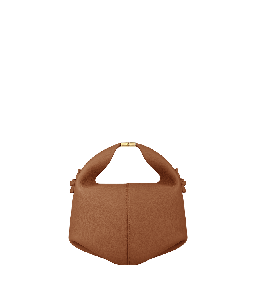 Polene Numero Un - Trio Camel - Textured Leather, Luxury, Bags
