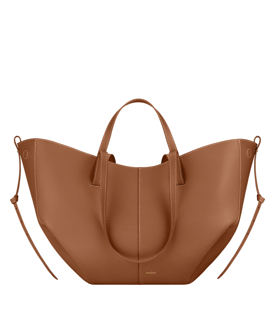 Polène  Bag - Cyme - Camel Textured Leather