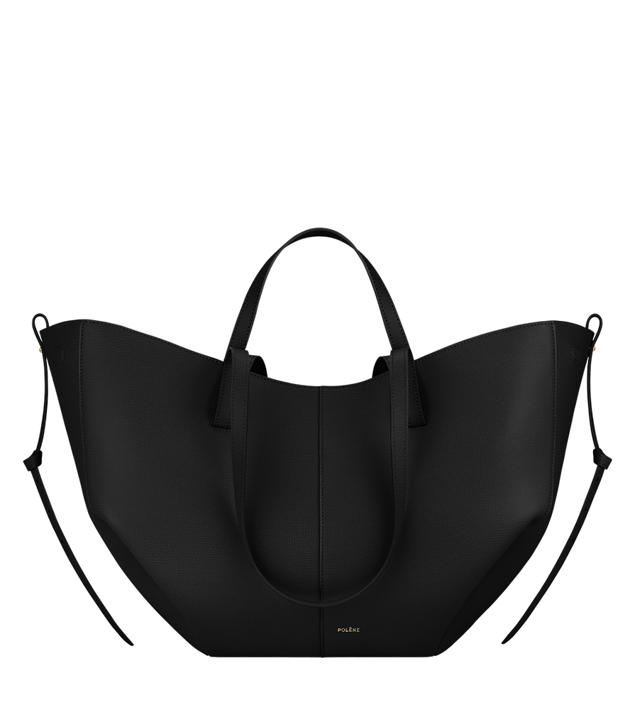 Pol ne Bag Cyme Black Textured Leather