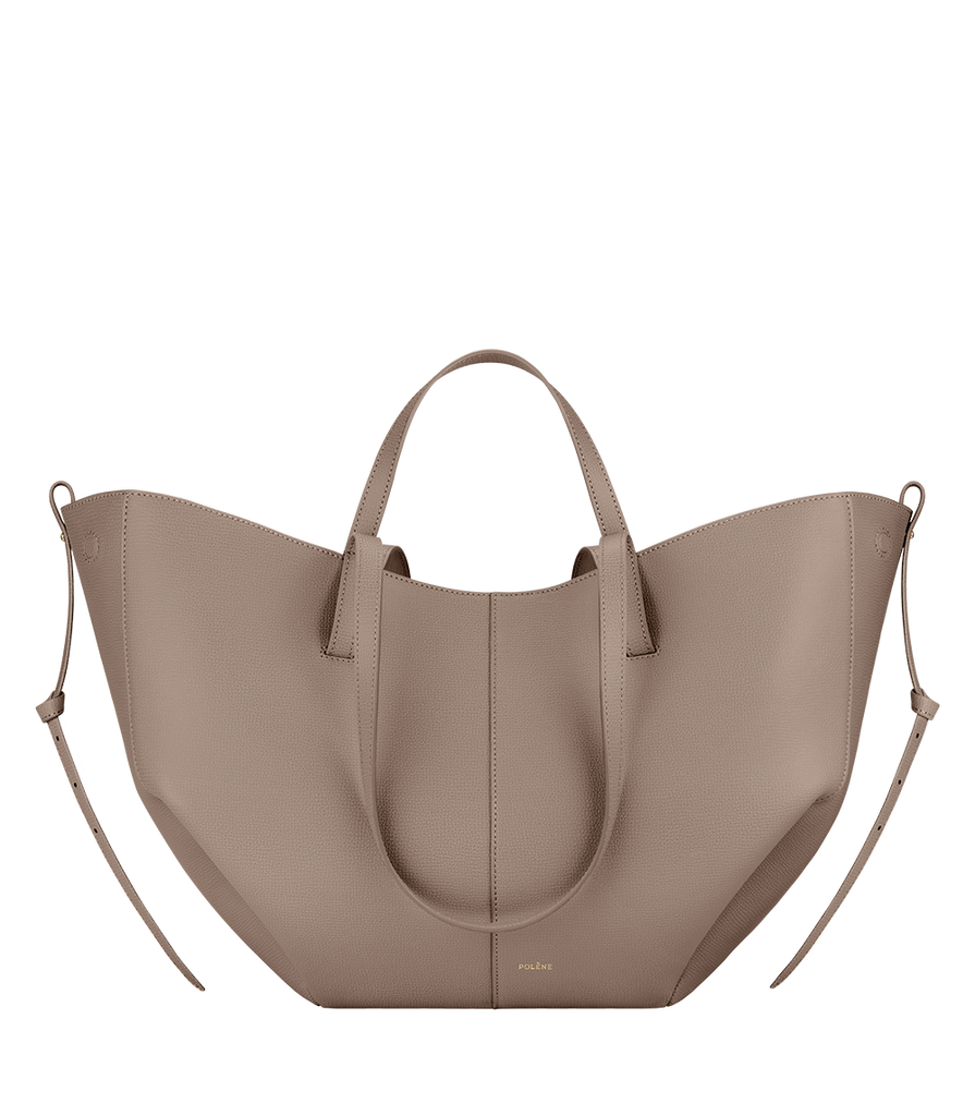 Taupe sales leather bag