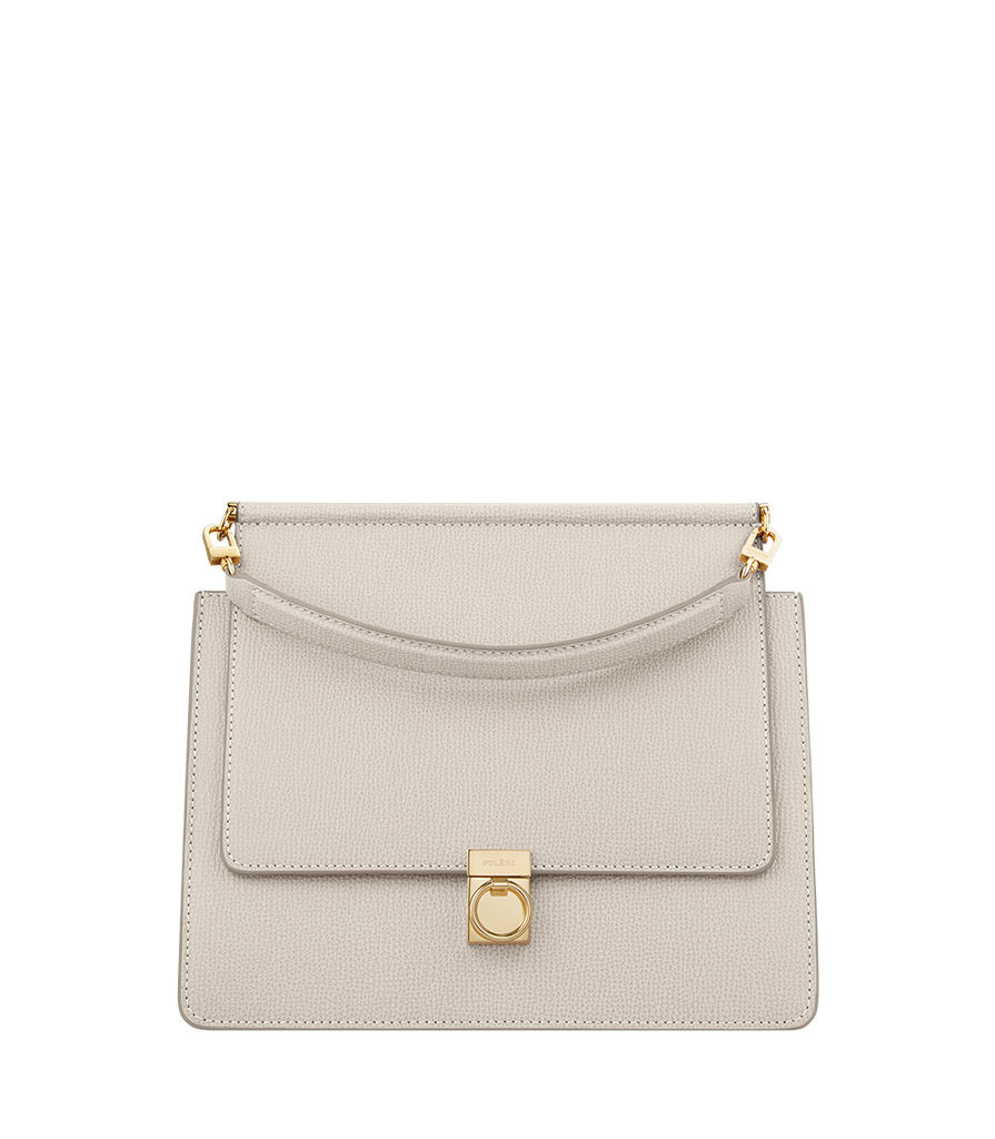 Polene Bag Numero Sept Textured Chalk