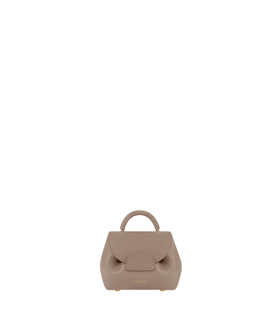Polène  Bag - Numéro UnMicro - Taupe Textured Leather