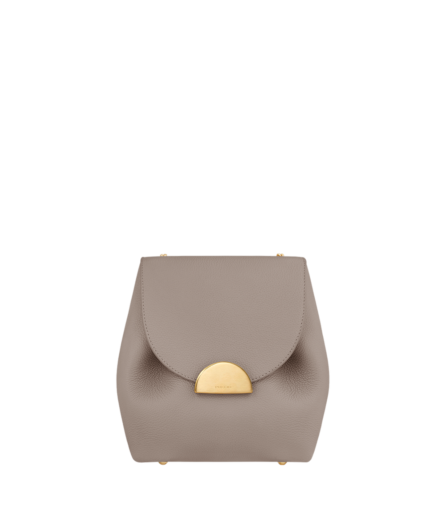 Polene - Authenticated numéro Un Handbag - Leather Grey Plain for Women, Very Good Condition
