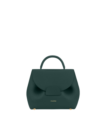 Polène | Bag - Numéro Un Nano - Green Textured Leather