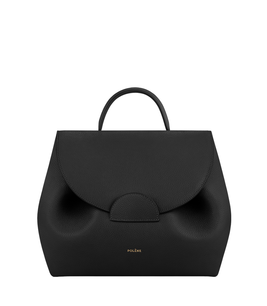 Numéro un nano leather handbag Polene Black in Leather - 35492435